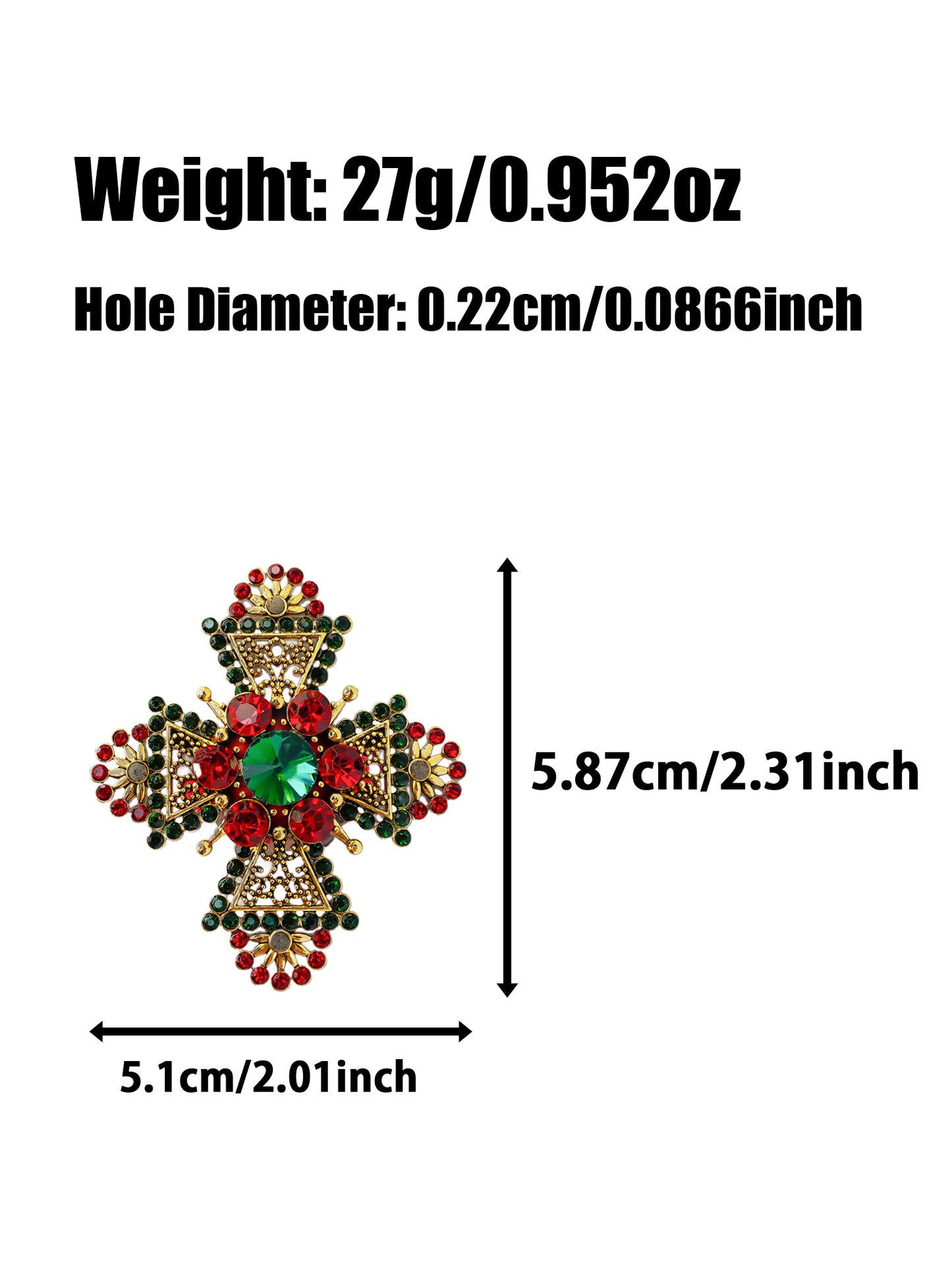 C52080 Middle Large Cross Drill Suitable For Bead Pens, Mobile Phone Pendants, Key Chains And Bags DIY Jewelry Craft Accessories