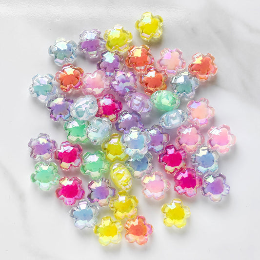 AA021 30p/bag Acrylic  Beads Diy Through Hole Fashion Accessories Handmade Pendant Hanging Chain Key Chain Bag Hanging Jewelry Material,Phone Chain,