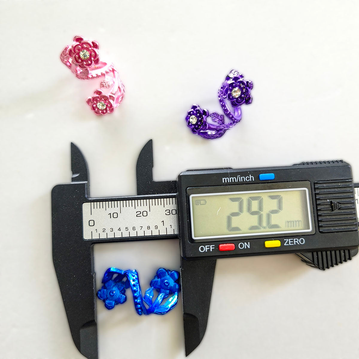 AA0179 15*29mm Painted Colorful Alloy Flower Spiral Beads - DIY Accessories for Beaded Pens, Keychains & Jewelry