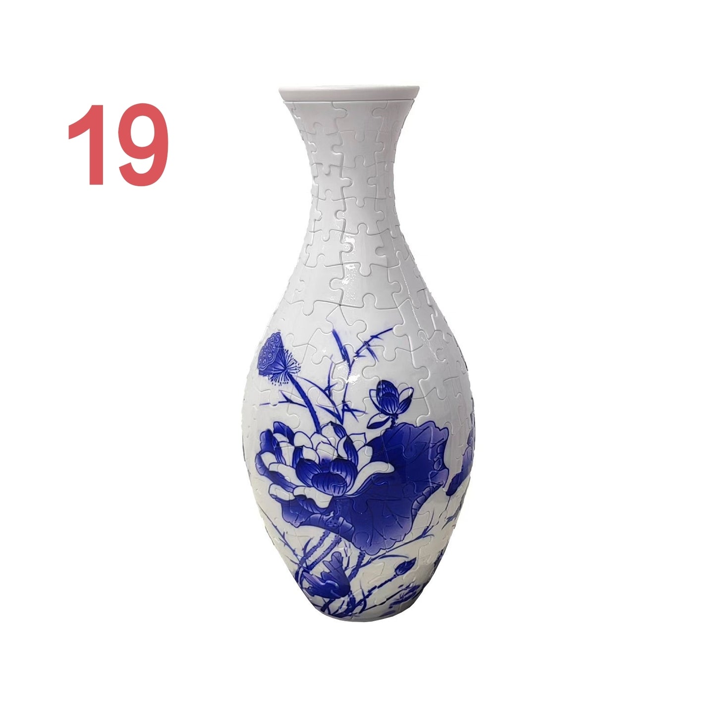 3D Puzzles Vase for Adults, Crafts for Adults, 160 Pieces Plastic DIY Unique Flower Vase , House Warming Gift Birthday Gifts for Flower Arrangements and Home Decor