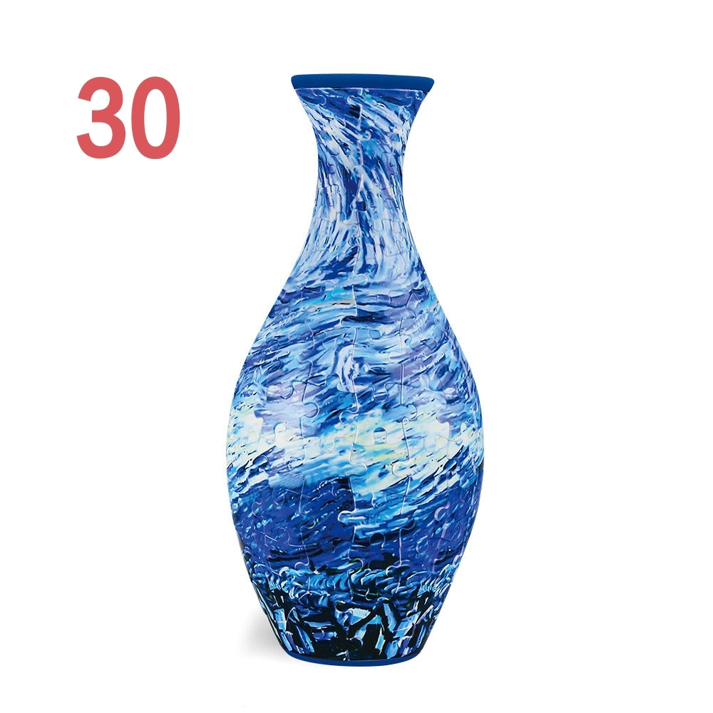 3D Puzzles Vase for Adults, Crafts for Adults, 160 Pieces Plastic DIY Unique Flower Vase , House Warming Gift Birthday Gifts for Flower Arrangements and Home Decor