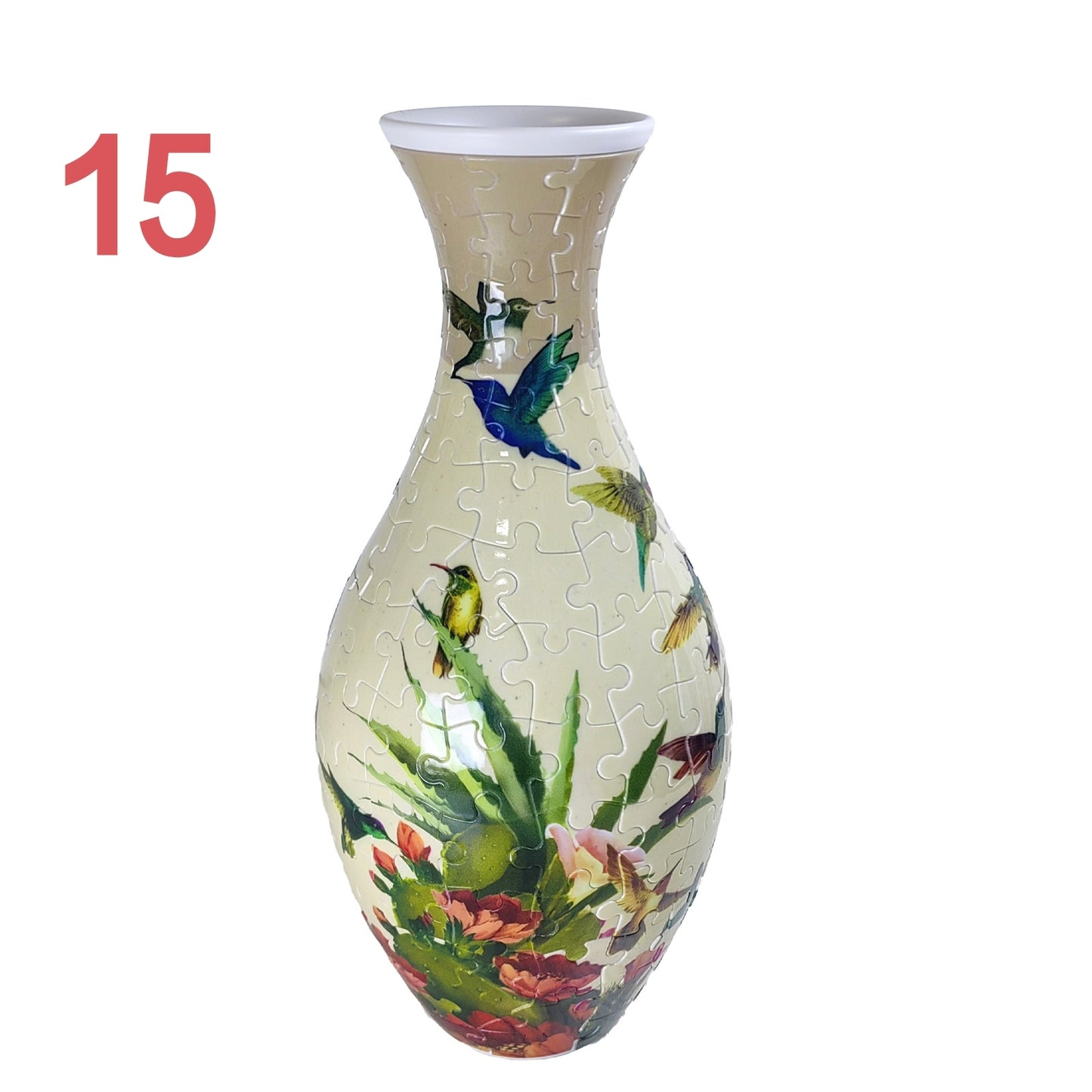 3D Puzzles Vase for Adults, Crafts for Adults, 160 Pieces Plastic DIY Unique Flower Vase , House Warming Gift Birthday Gifts for Flower Arrangements and Home Decor