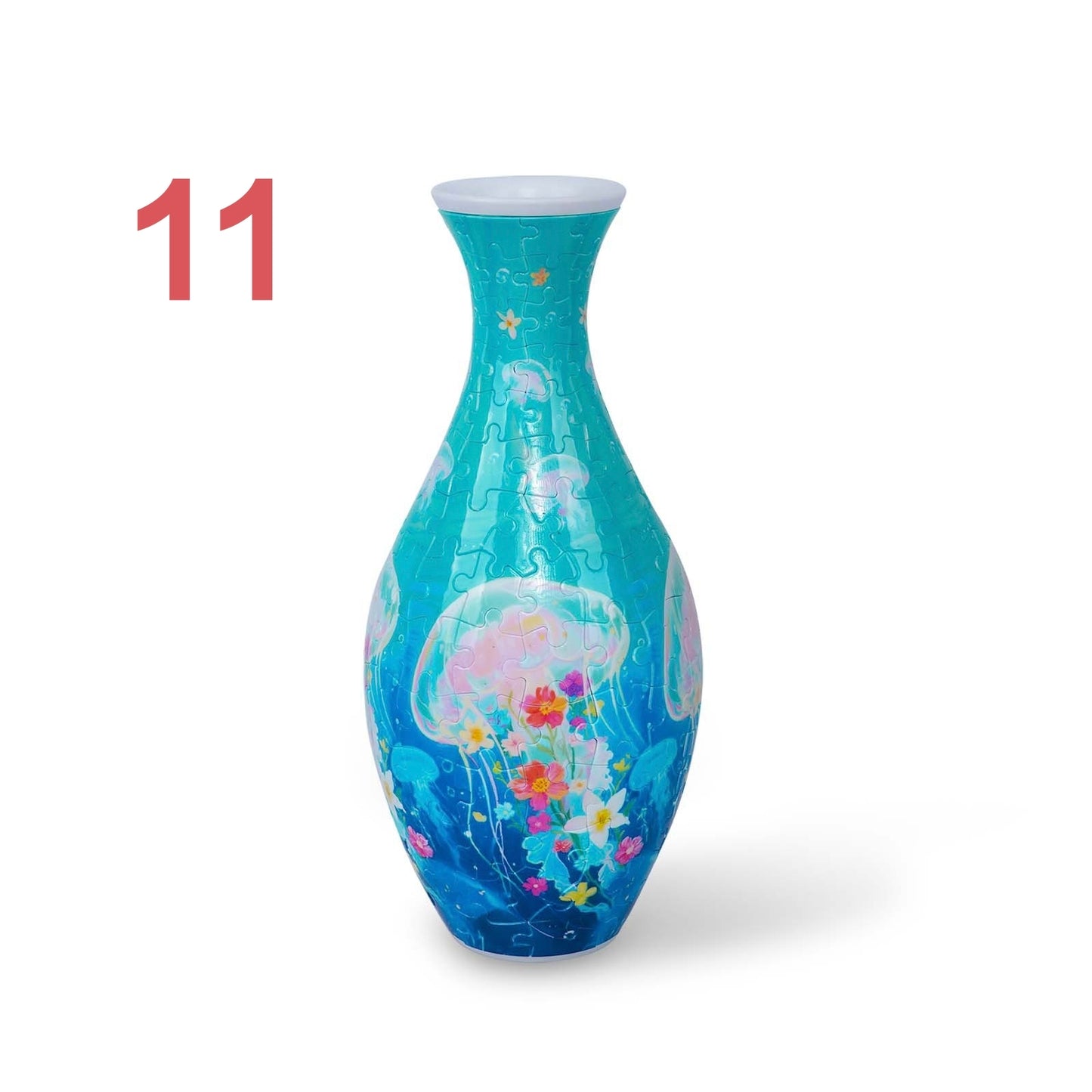 3D Puzzles Vase for Adults, Crafts for Adults, 160 Pieces Plastic DIY Unique Flower Vase , House Warming Gift Birthday Gifts for Flower Arrangements and Home Decor