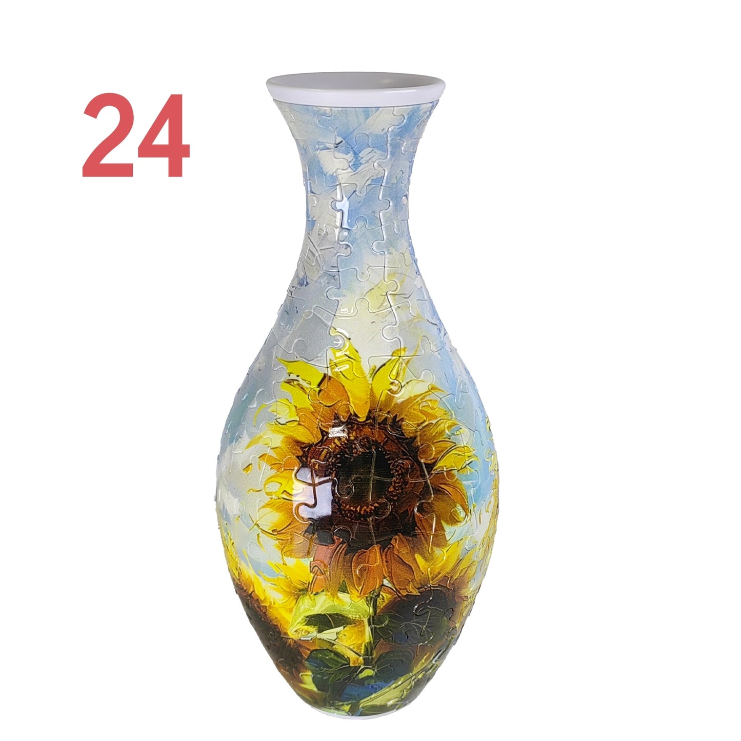 3D Puzzles Vase for Adults, Crafts for Adults, 160 Pieces Plastic DIY Unique Flower Vase , House Warming Gift Birthday Gifts for Flower Arrangements and Home Decor