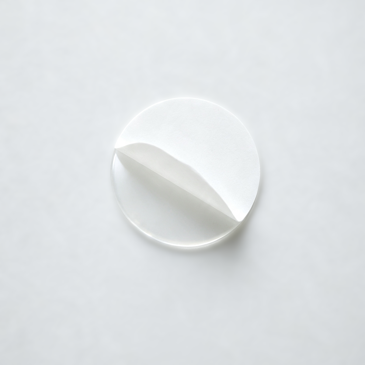 AA0213 20mm High Tack Residue-Free Nano Glue Dots, 50 Dots Per Sheet Clear Round Acrylic Double Sided Tape for Figures & Ornaments