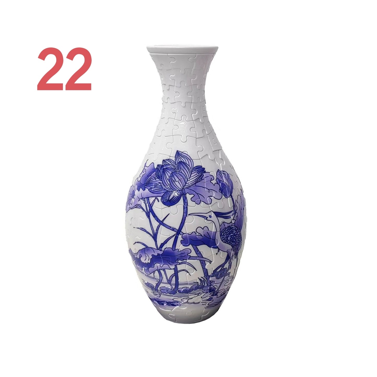 3D Puzzles Vase for Adults, Crafts for Adults, 160 Pieces Plastic DIY Unique Flower Vase , House Warming Gift Birthday Gifts for Flower Arrangements and Home Decor