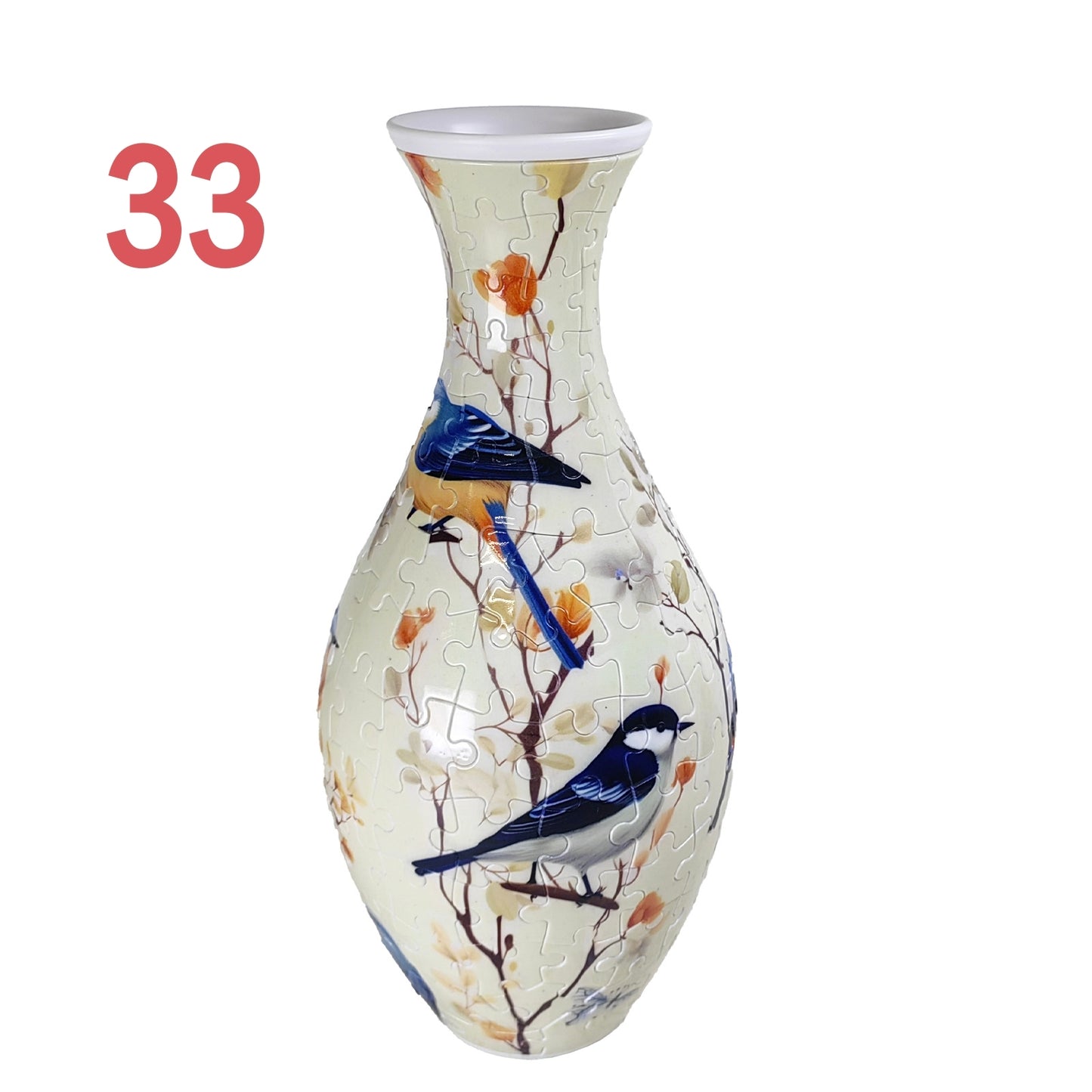 3D Puzzles Vase for Adults, Crafts for Adults, 160 Pieces Plastic DIY Unique Flower Vase , House Warming Gift Birthday Gifts for Flower Arrangements and Home Decor