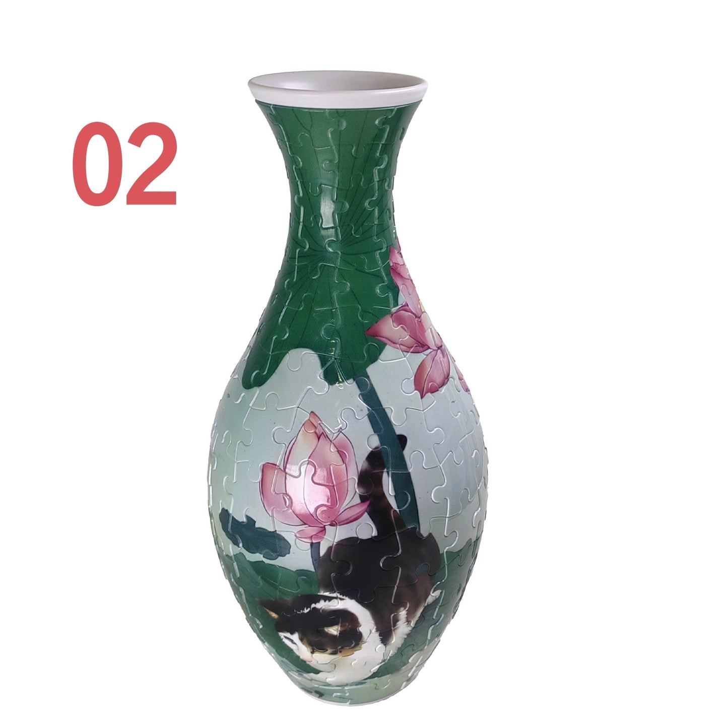 3D Puzzles Vase for Adults, Crafts for Adults, 160 Pieces Plastic DIY Unique Flower Vase , House Warming Gift Birthday Gifts for Flower Arrangements and Home Decor