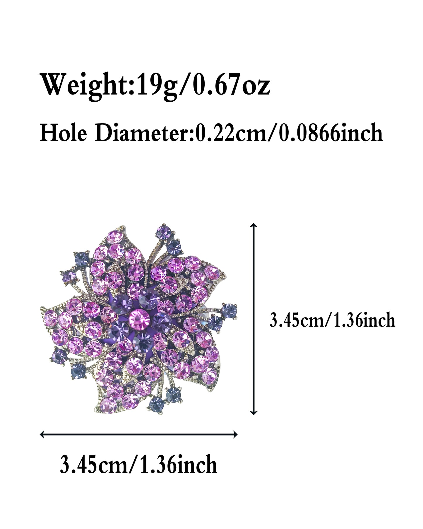 C52064 Metal Pentagonal Sea Star Flower, Suitable For Bead Pens, Mobile Phone Pendants, Key Chains And Bags DIY Jewelry Craft Accessories
