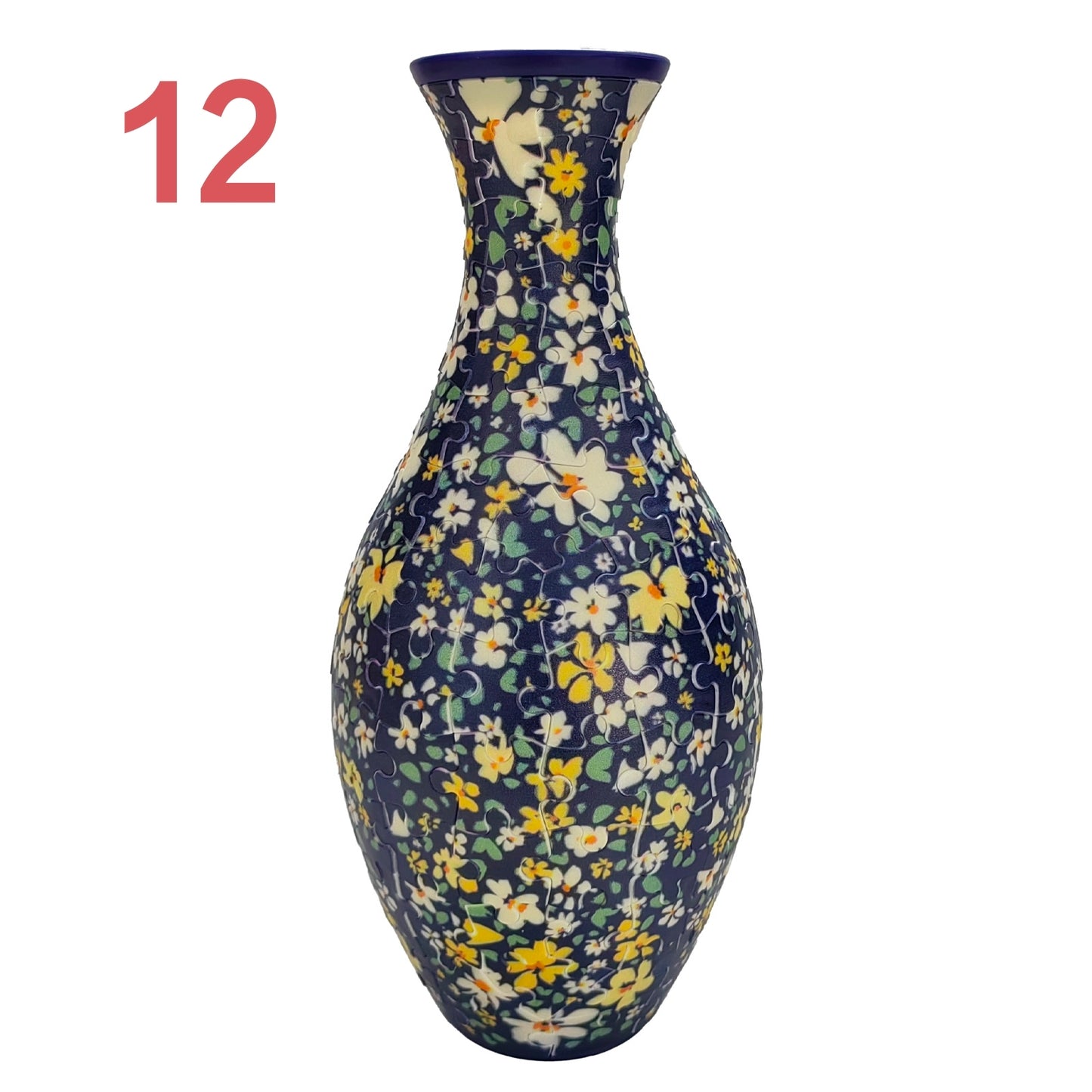 3D Puzzles Vase for Adults, Crafts for Adults, 160 Pieces Plastic DIY Unique Flower Vase , House Warming Gift Birthday Gifts for Flower Arrangements and Home Decor