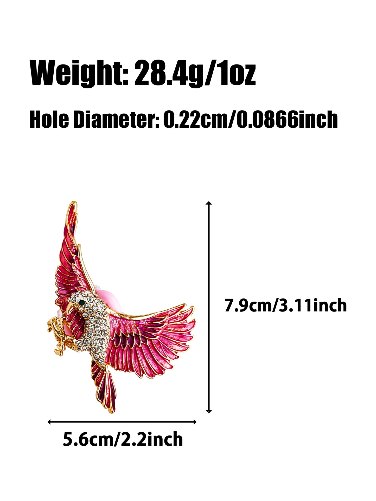 C52092 Metal Rhinestone Eagle, Suitable For Pens Bulk DIY Pens Making Kit Beads For Crafts Assorted Bead Pens DIY Bead Pen For Office DIY Gift