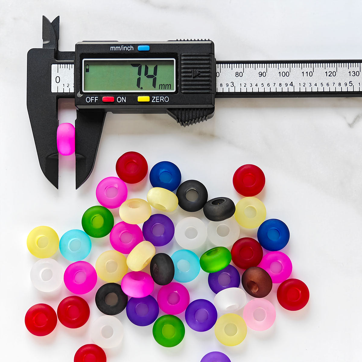 AA028   20 Pcs / bag Big Hole Beads - Assorted Cracked Acrylic Spacer Beads, Suitable For DIY Bracelet, Necklace, Keychain, Durable Jewelry Making Supplies, DIY Pens, Phonechains