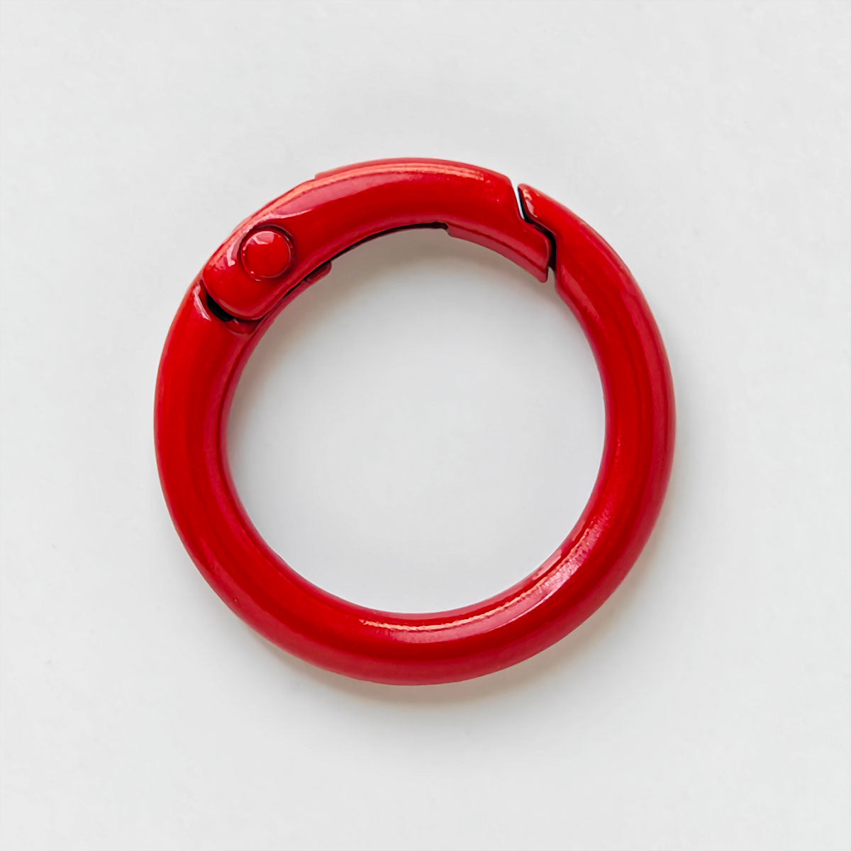 AAKey Rings  Fashionable Alloy Colored Electroplated Round Ring Open Spring Clip Lobster Clasp DIY Keychain Bag Hook Mobile Phone Chain Connector, Suitable For Handmade Crafts