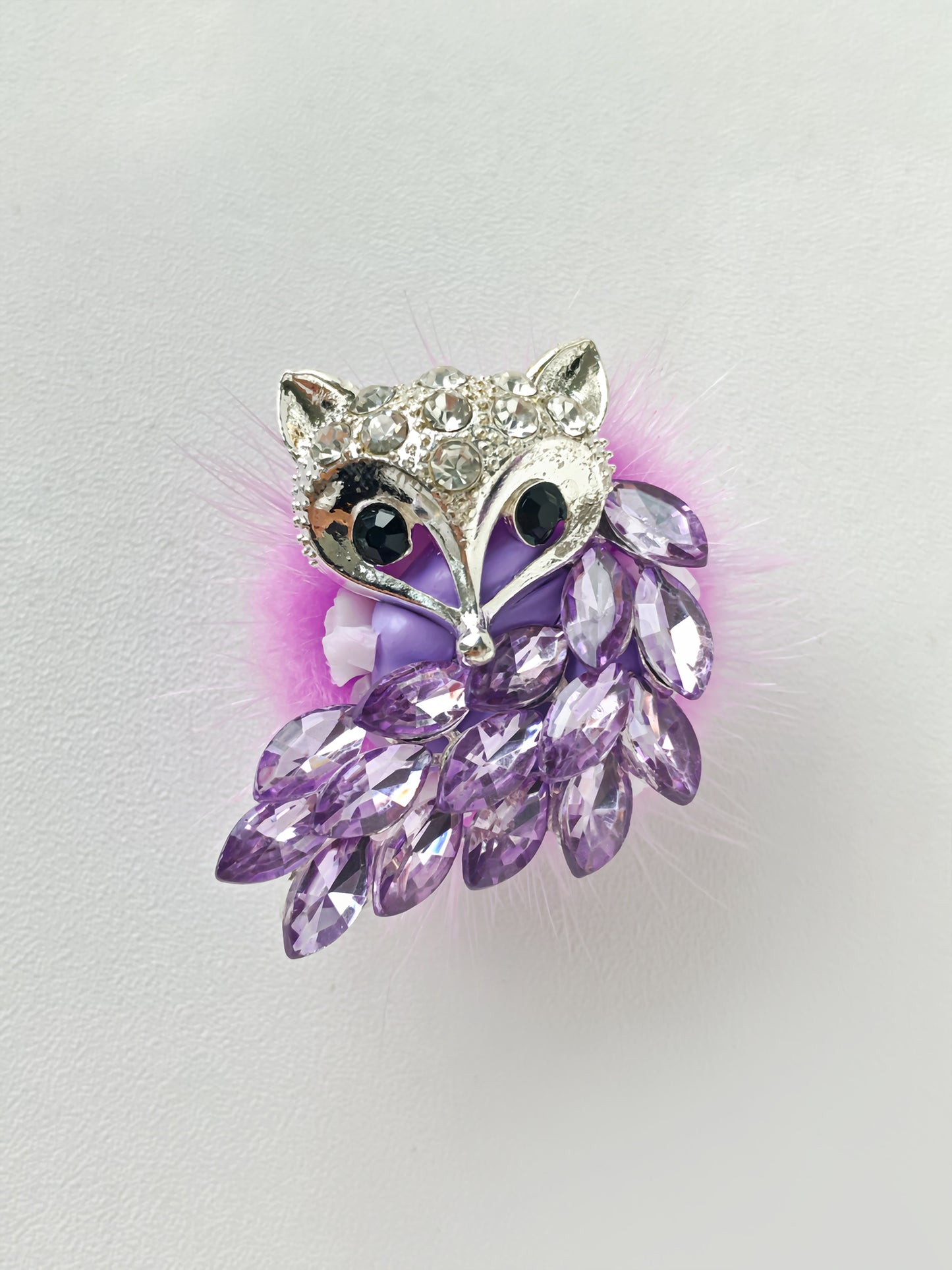 C52052 Fancy Diamond Fox Suitable For Bead Pens, Mobile Phone Pendants, Key Chains And Bags DIY Jewelry Craft Accessories