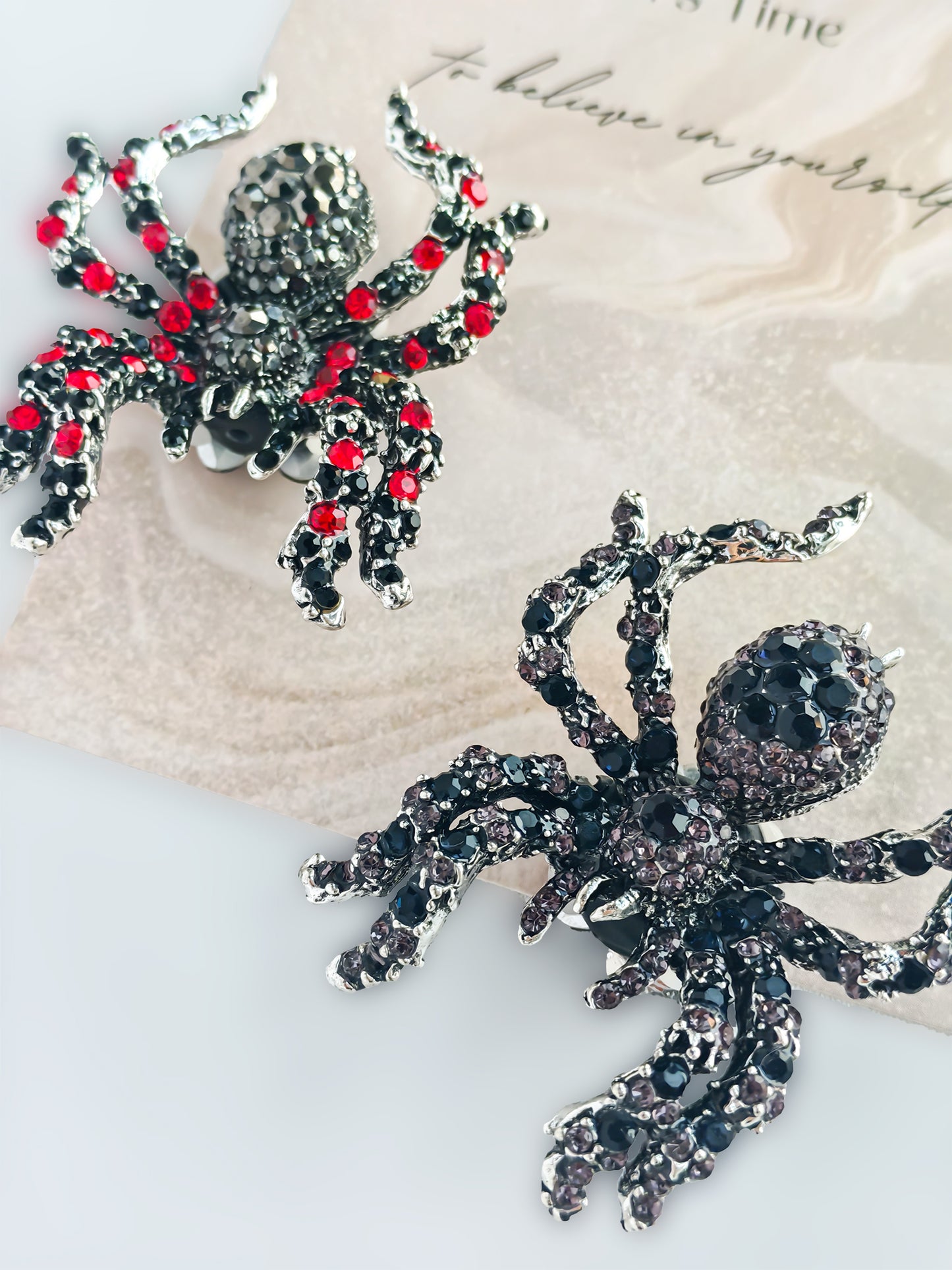 C52056 Exquisite Large-Sized Metal Spider Bead Fancy Bead  Bling Bracelet Necklace  Crafts Jewelry Making Supplies