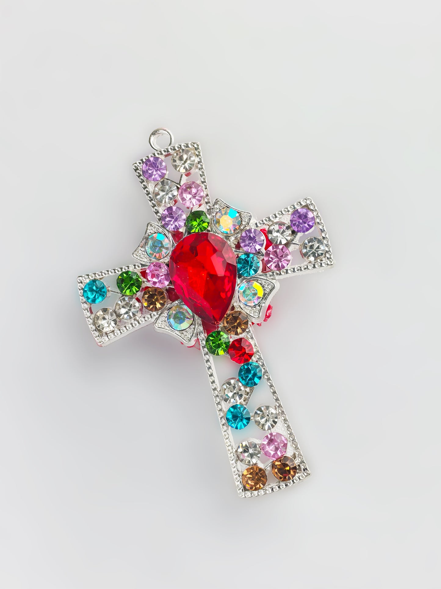 C52058 Diamond-Set Cross Fancy Bead Colored diamonds Diy Beads For Girls/Women To Makinng Beaded Bracelet Necklace Keychain Jewelry Phone ChainAccessories