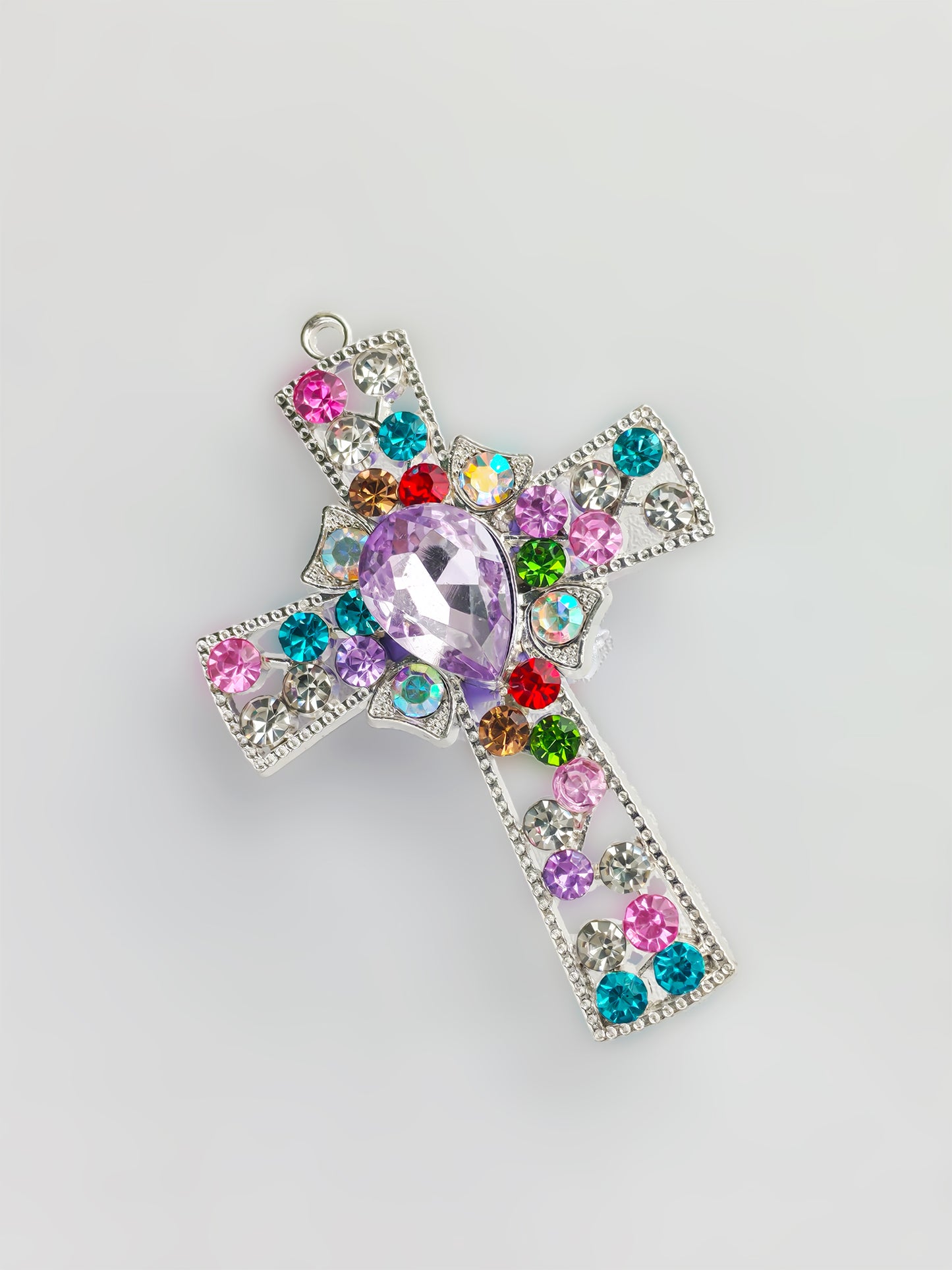 C52058 Diamond-Set Cross Fancy Bead Colored diamonds Diy Beads For Girls/Women To Makinng Beaded Bracelet Necklace Keychain Jewelry Phone ChainAccessories