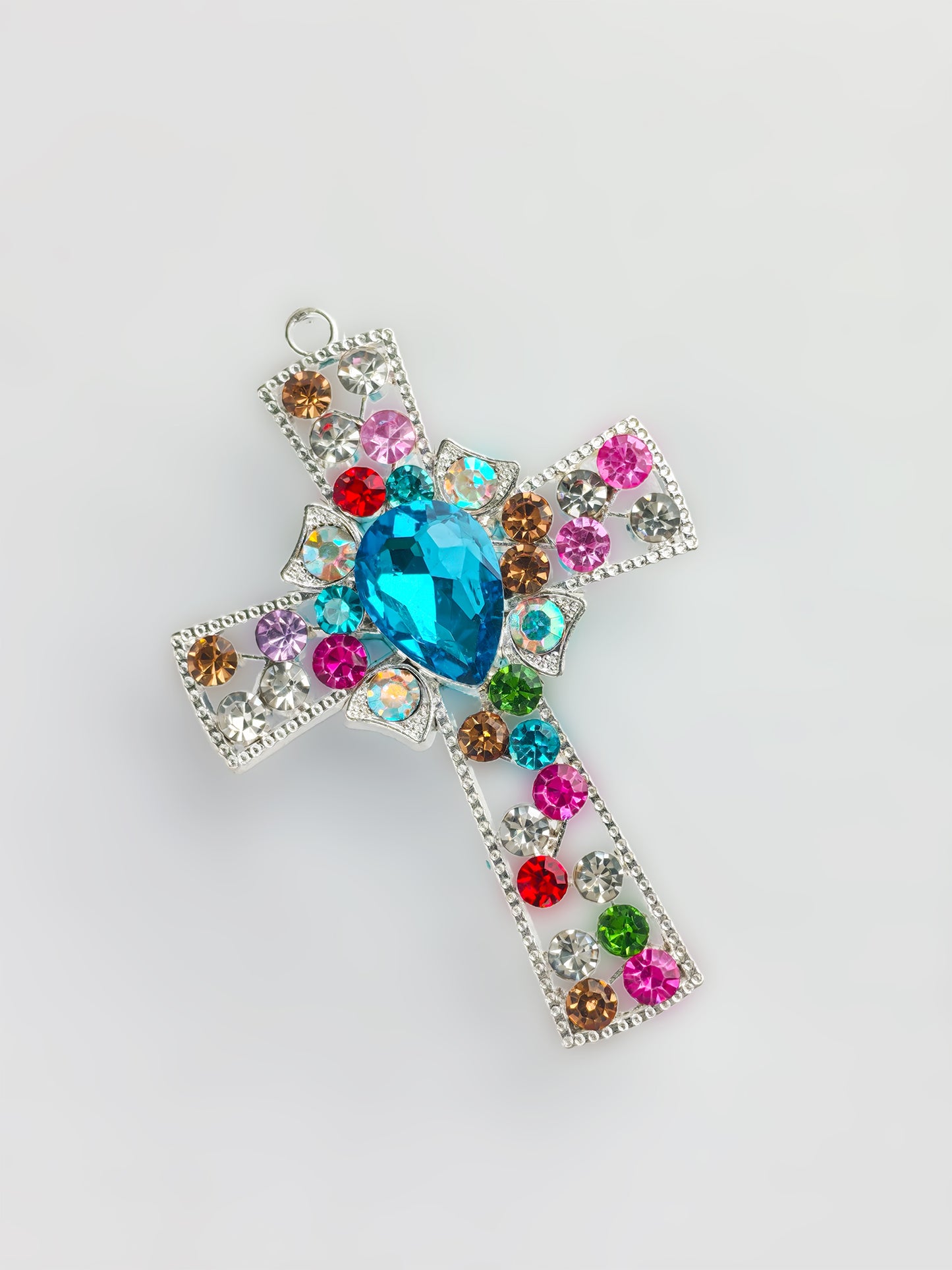 C52058 Diamond-Set Cross Fancy Bead Colored diamonds Diy Beads For Girls/Women To Makinng Beaded Bracelet Necklace Keychain Jewelry Phone ChainAccessories