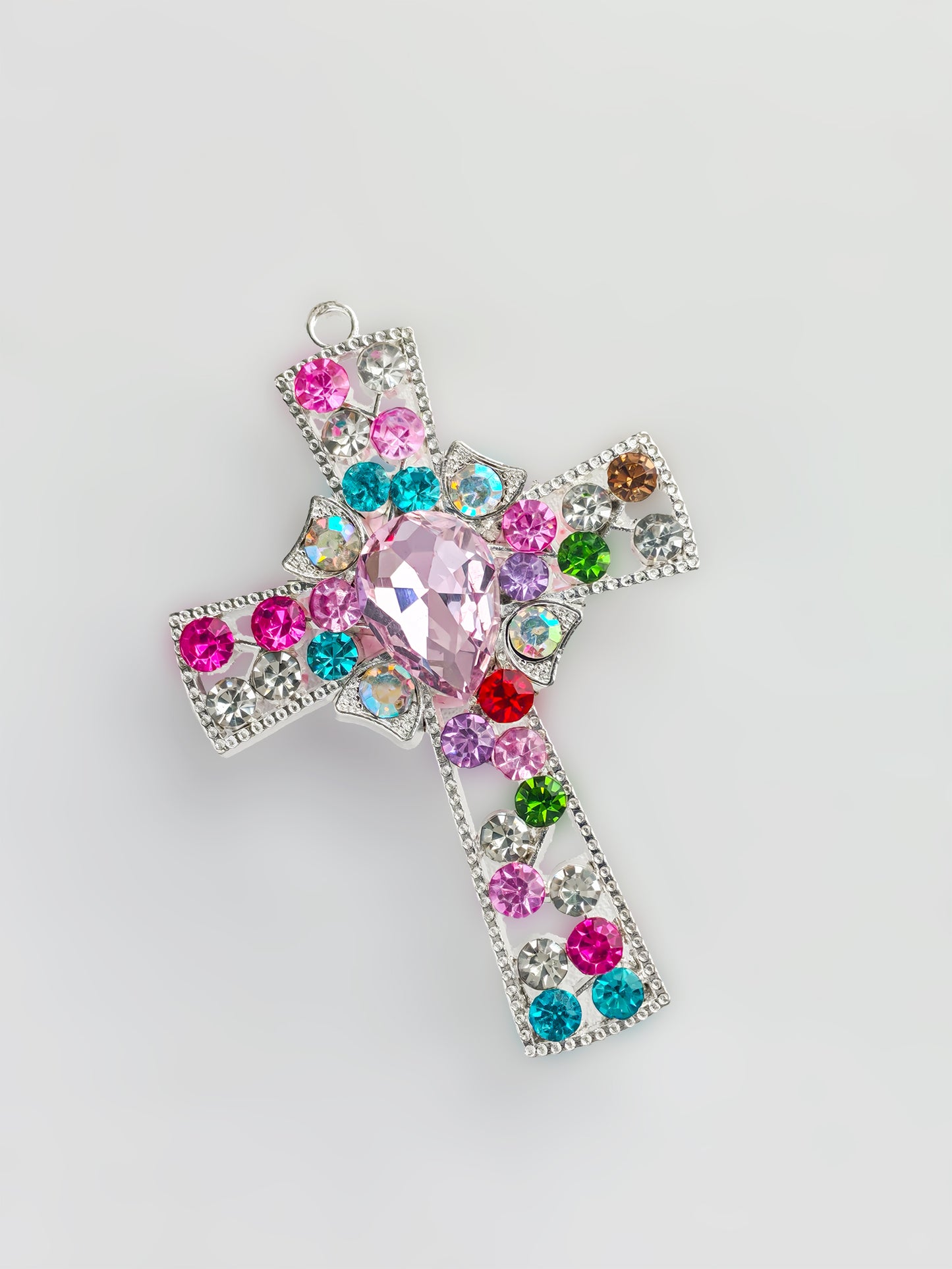 C52058 Diamond-Set Cross Fancy Bead Colored diamonds Diy Beads For Girls/Women To Makinng Beaded Bracelet Necklace Keychain Jewelry Phone ChainAccessories