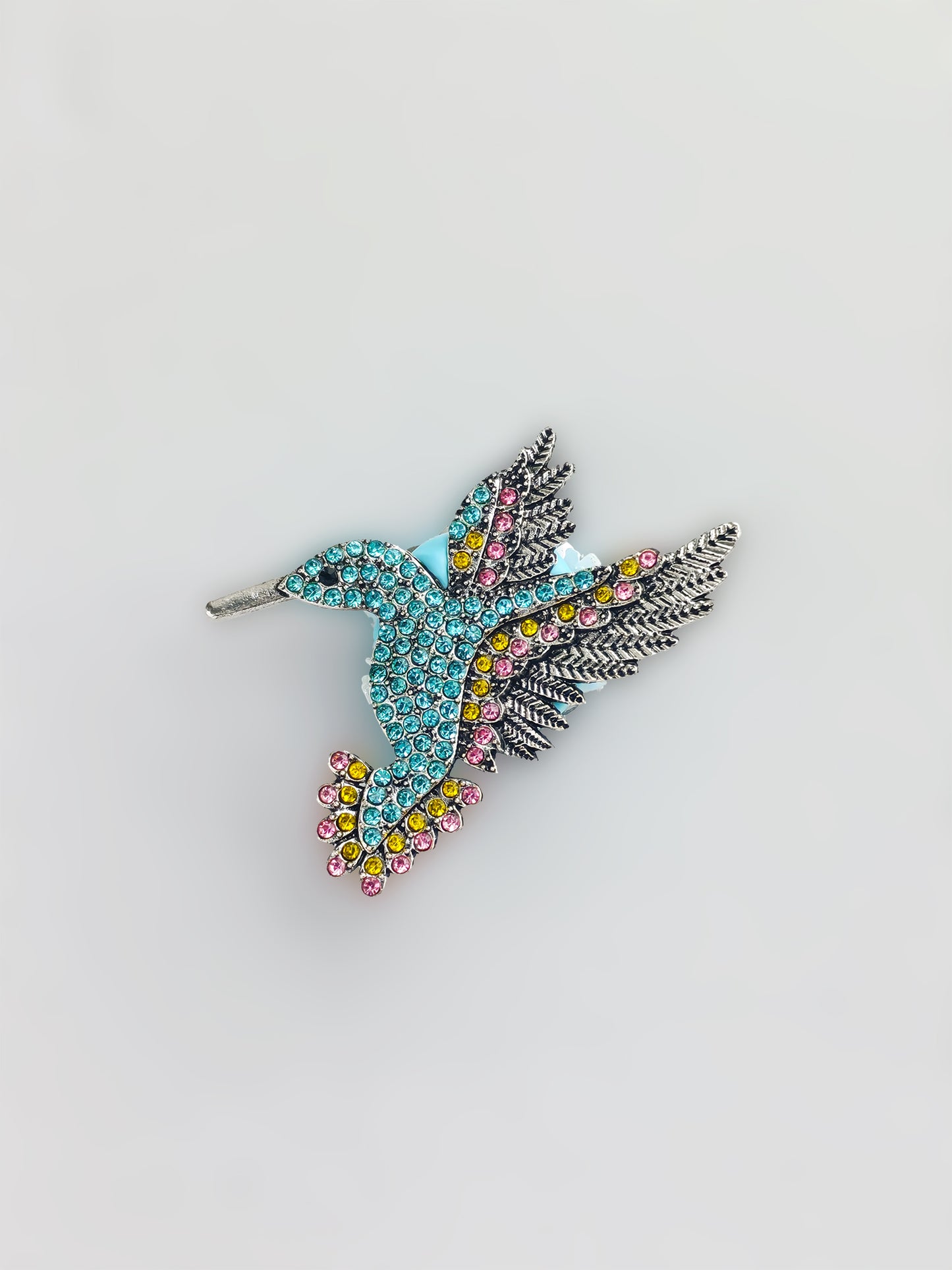 C52059 Fancy Bead Metal Diamond Engraved Bird  Straight Hole Beads Suitable For Bead Pens, Mobile Phone Pendants, Key Chains And Bags DIY Jewelry Craft Accessories