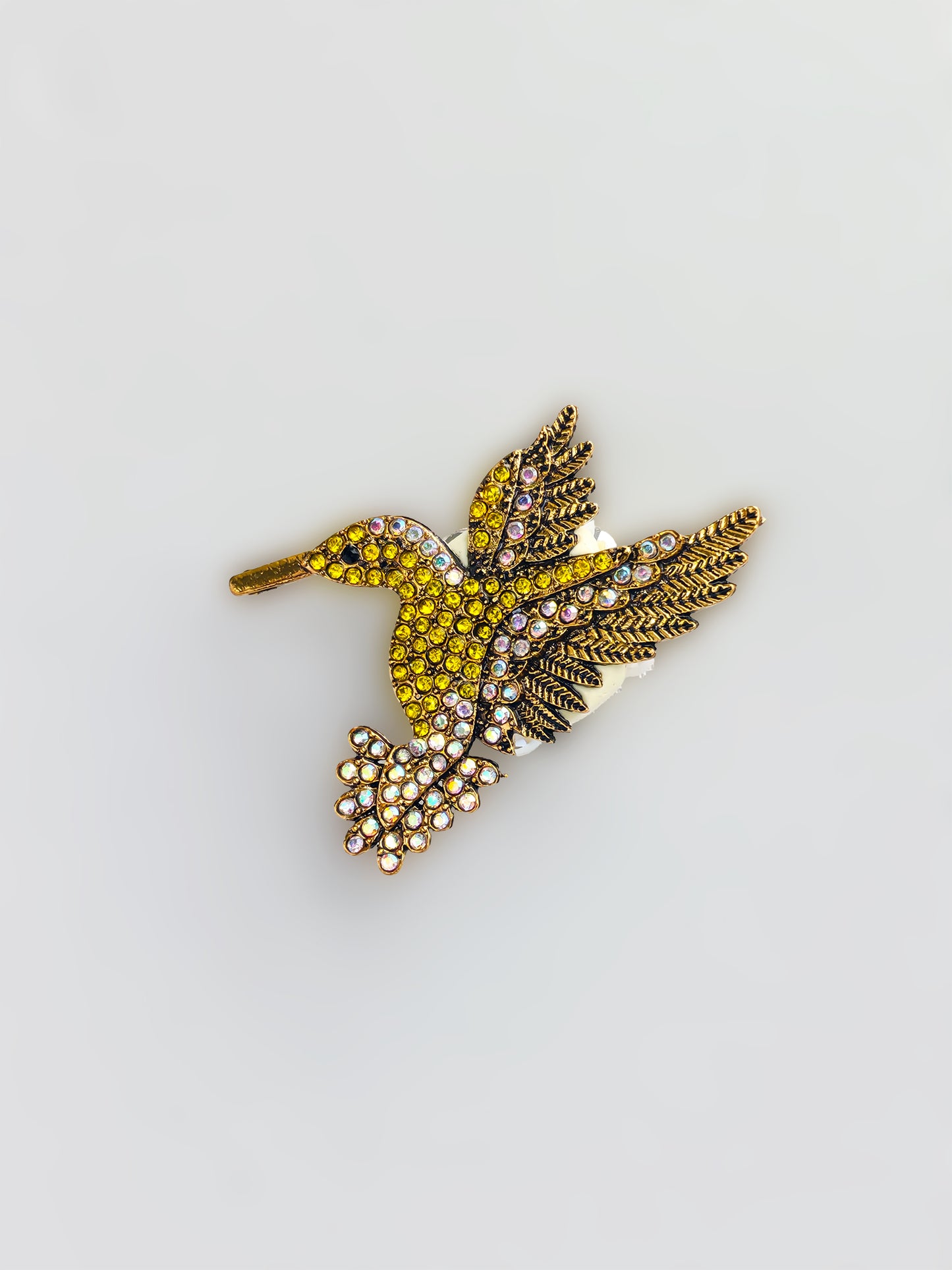 C52059 Fancy Bead Metal Diamond Engraved Bird  Straight Hole Beads Suitable For Bead Pens, Mobile Phone Pendants, Key Chains And Bags DIY Jewelry Craft Accessories