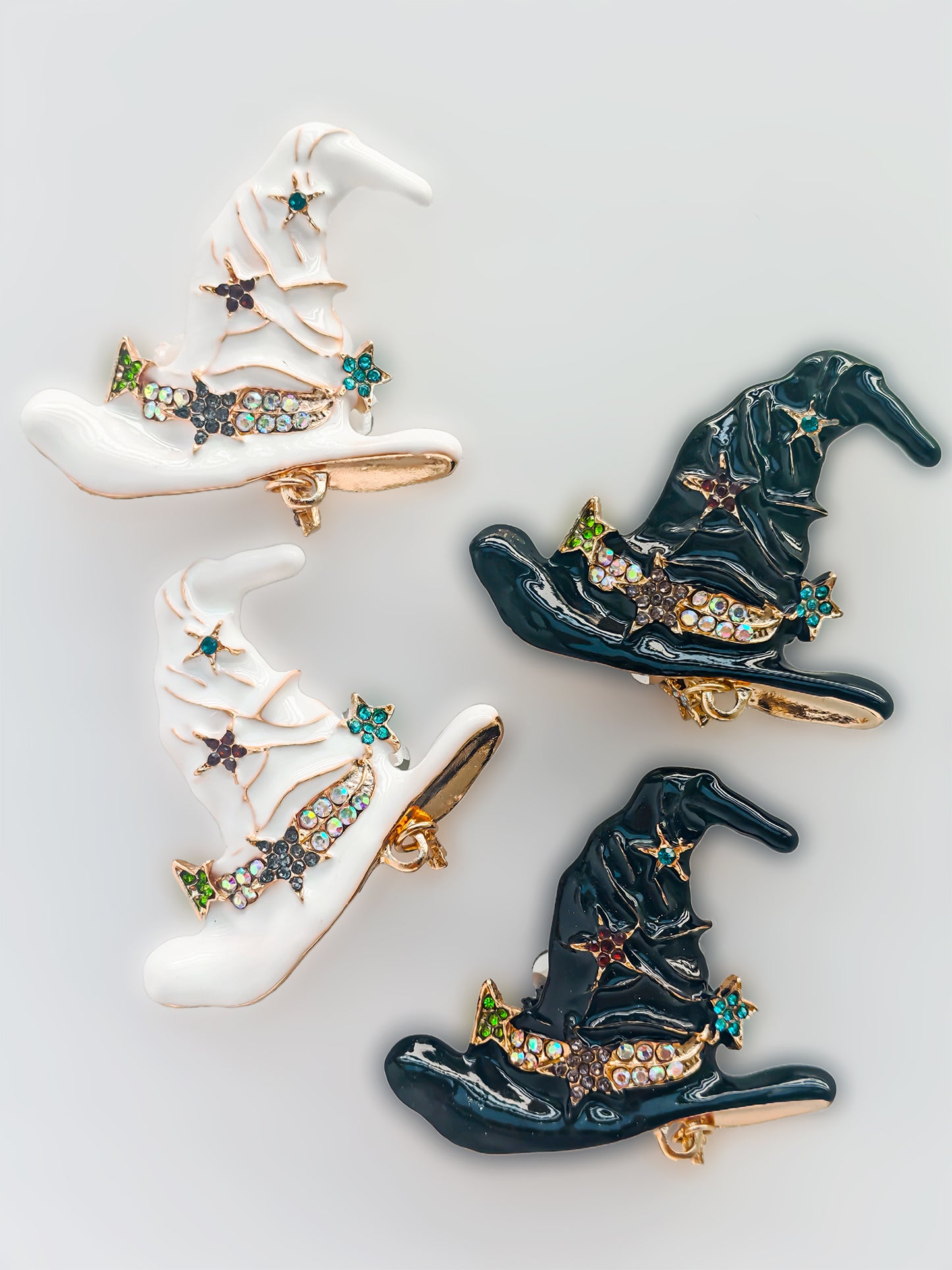 C52069 Metal Magic Hat, The witch's magic hat, Magical and retro design Suitable For Bead Pens, Mobile Phone Pendants, Key Chains And Bags DIY Jewelry Craft Accessories