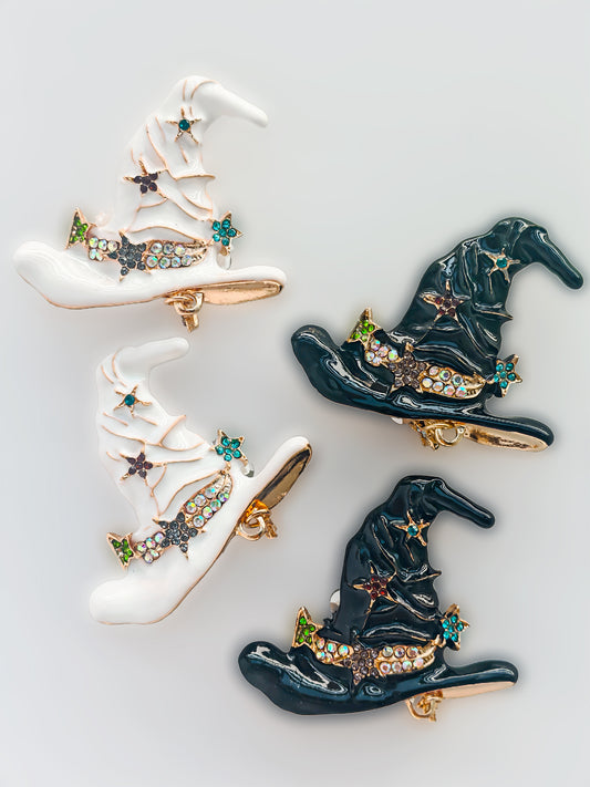 C52069 Metal Magic Hat, The witch's magic hat, Magical and retro design Suitable For Bead Pens, Mobile Phone Pendants, Key Chains And Bags DIY Jewelry Craft Accessories