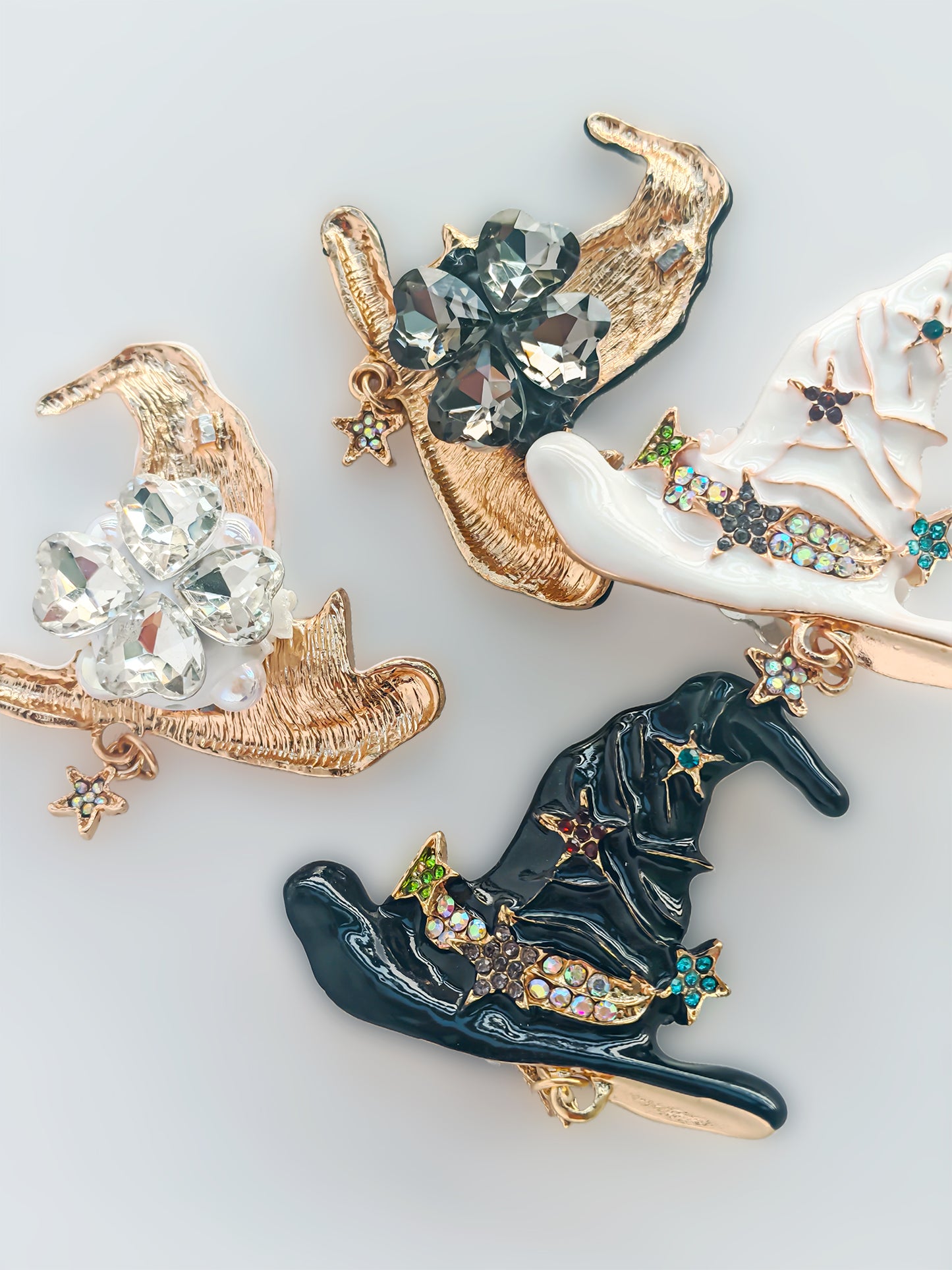 C52069 Metal Magic Hat, The witch's magic hat, Magical and retro design Suitable For Bead Pens, Mobile Phone Pendants, Key Chains And Bags DIY Jewelry Craft Accessories