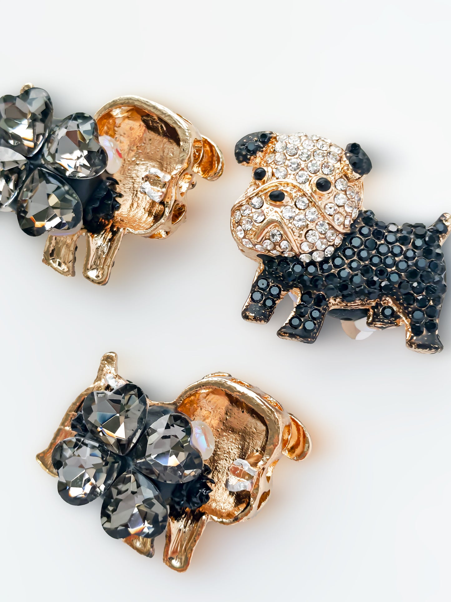 C52072 Metal Dog, Cute Pug Suitable For Bead Pens, Mobile Phone Pendants, Key Chains And Bags DIY Jewelry Craft Accessories