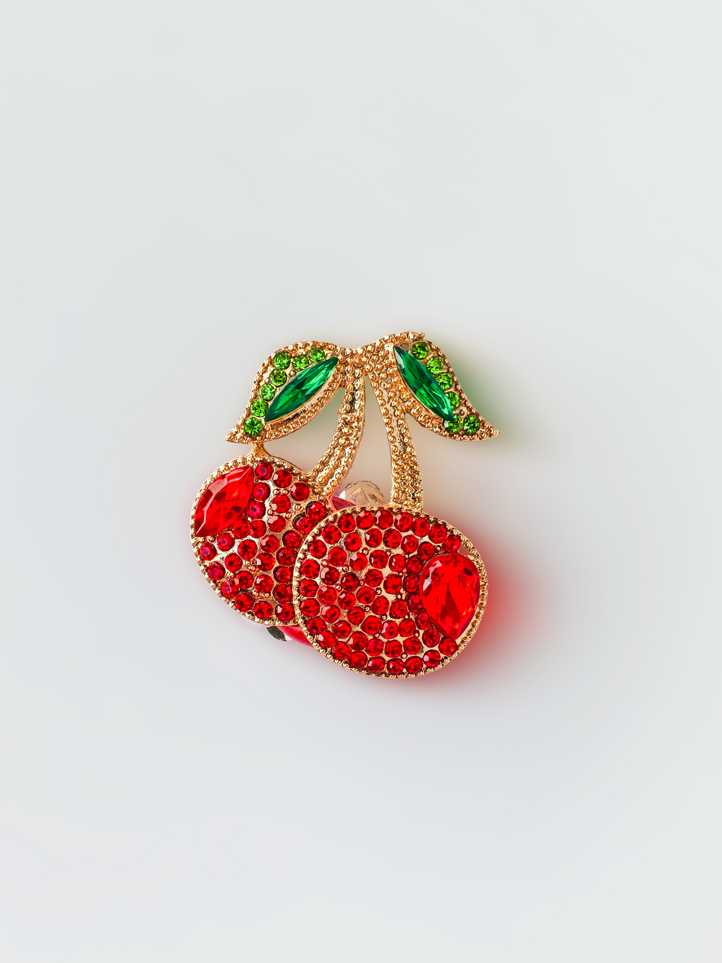 C52076  Metal Cherry, Small fruit-shaped ornaments Suitable For Bead Pens, Mobile Phone Pendants, Key Chains And Bags DIY Jewelry Craft Accessories