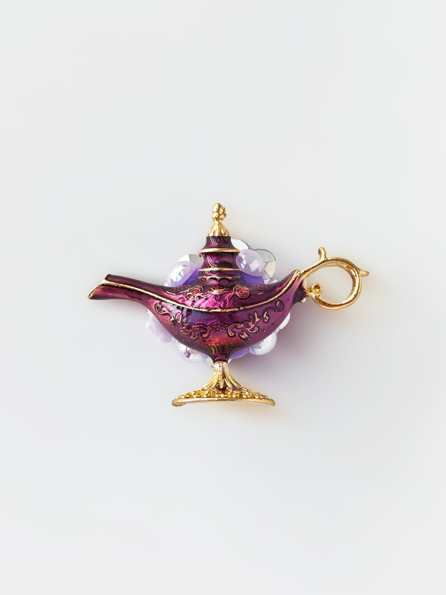 C52077 Metal Aladdin's Magic Lamp Suitable For Bead Pens, Mobile Phone Pendants, Key Chains And Bags DIY Jewelry Craft Accessories