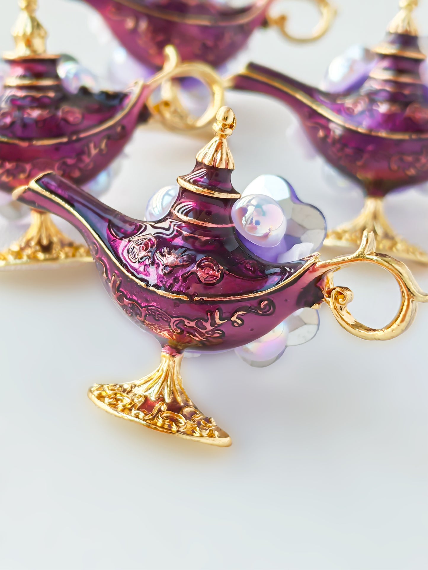 C52077 Metal Aladdin's Magic Lamp Suitable For Bead Pens, Mobile Phone Pendants, Key Chains And Bags DIY Jewelry Craft Accessories