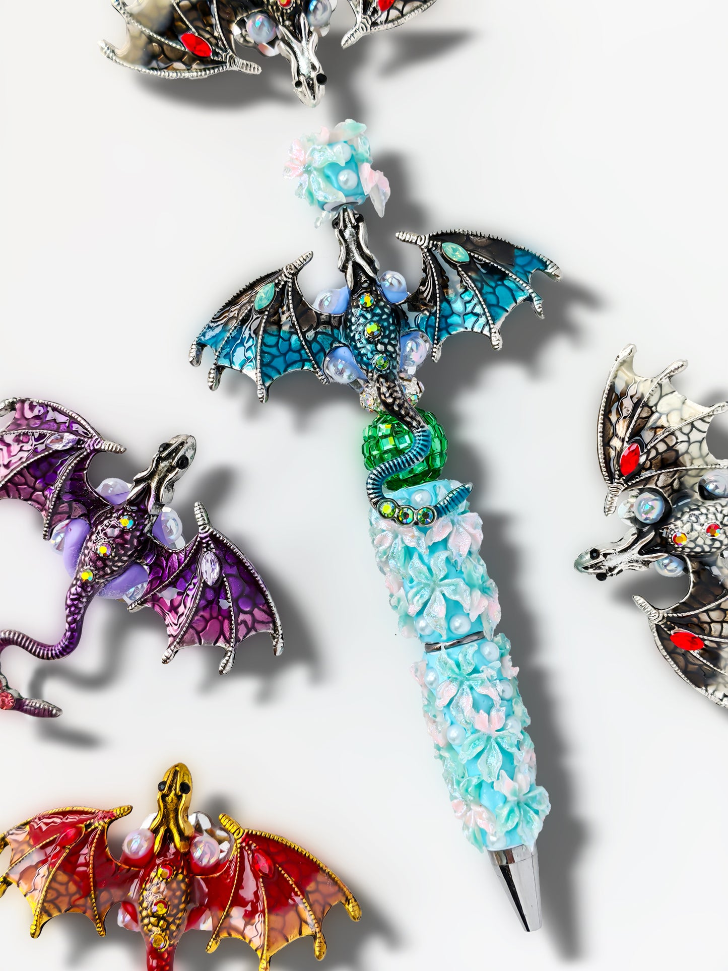 C52079 Pterosaur, The Dragon Design Suitable For Bead Pens, Mobile Phone Pendants, Key Chains And Bags DIY Jewelry Craft Accessories