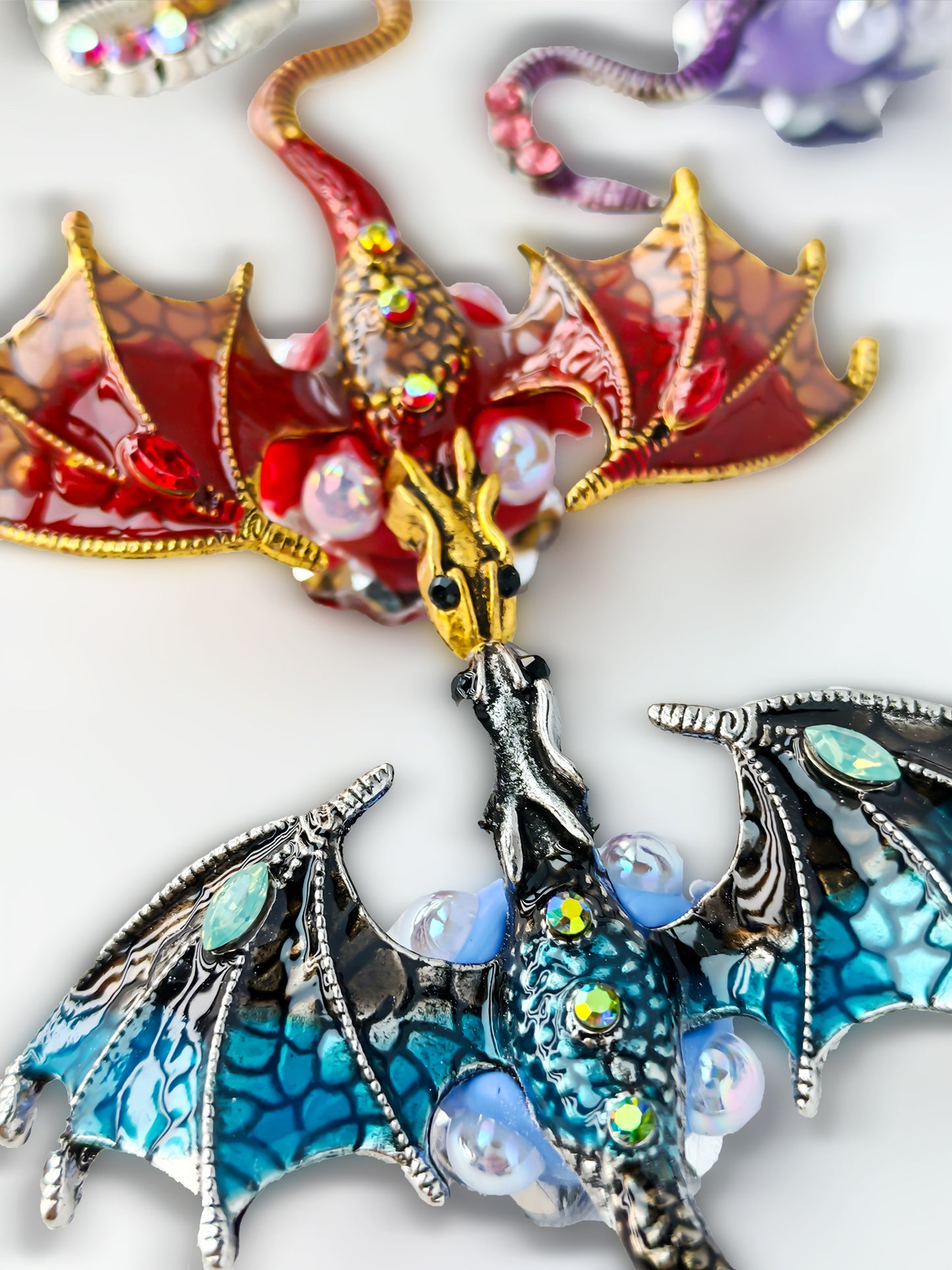 C52079 Pterosaur, The Dragon Design Suitable For Bead Pens, Mobile Phone Pendants, Key Chains And Bags DIY Jewelry Craft Accessories