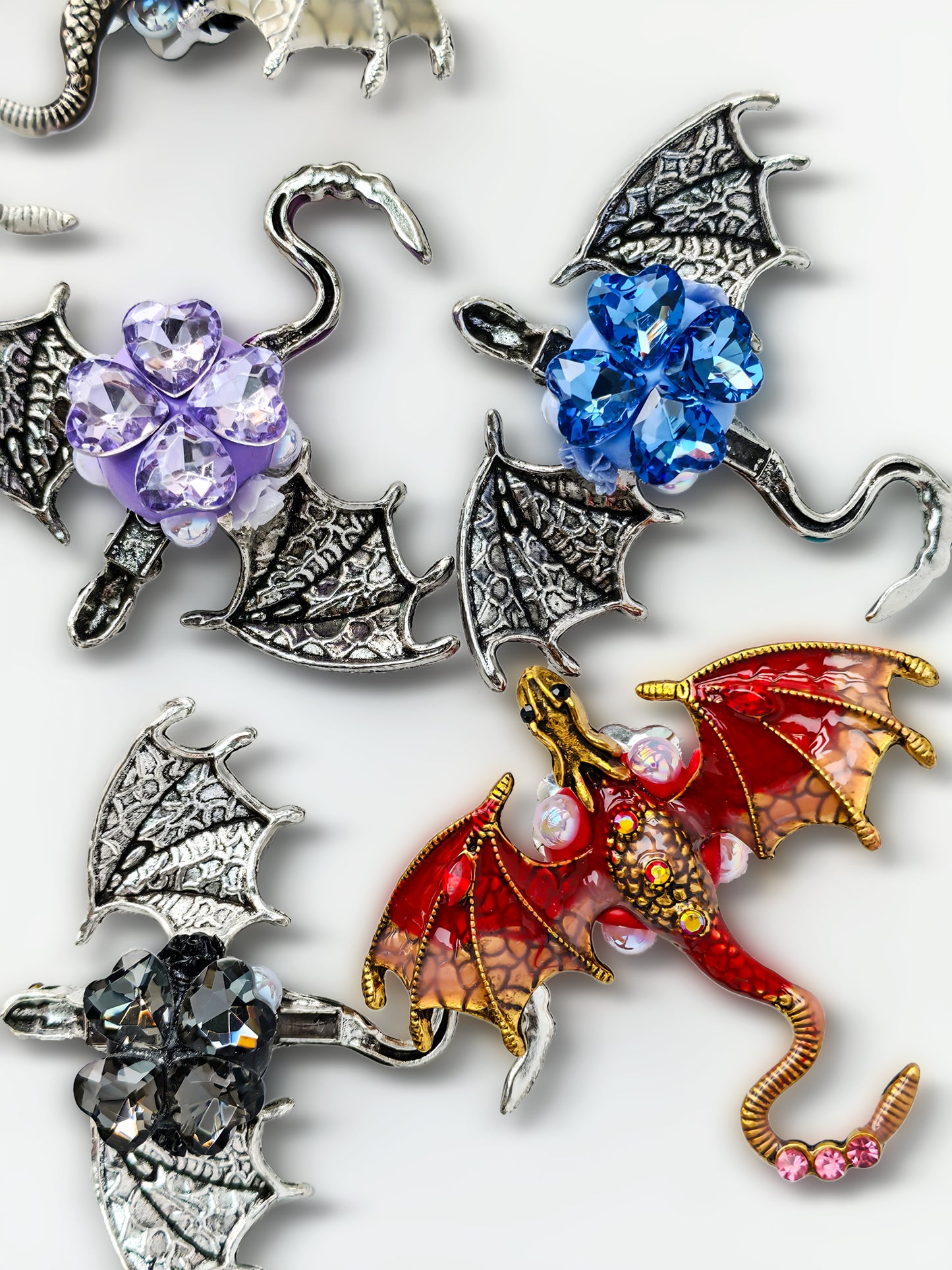 C52079 Pterosaur, The Dragon Design Suitable For Bead Pens, Mobile Phone Pendants, Key Chains And Bags DIY Jewelry Craft Accessories