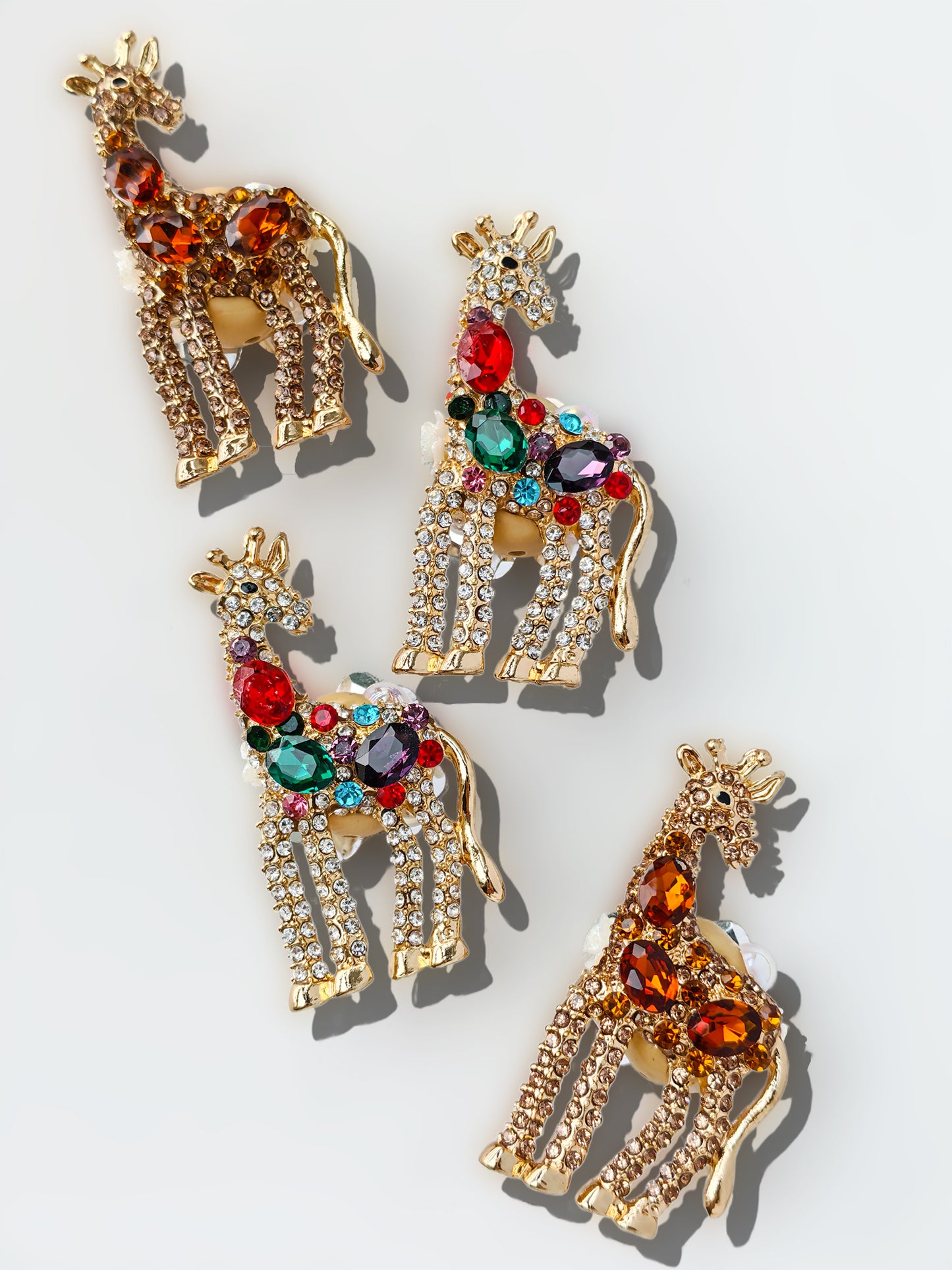 C52082 Metal Stilted Giraffe,  Suitable For DY Bracelet, Necklace, Keychain, Phone Charm, Diy Pens, Colored bead