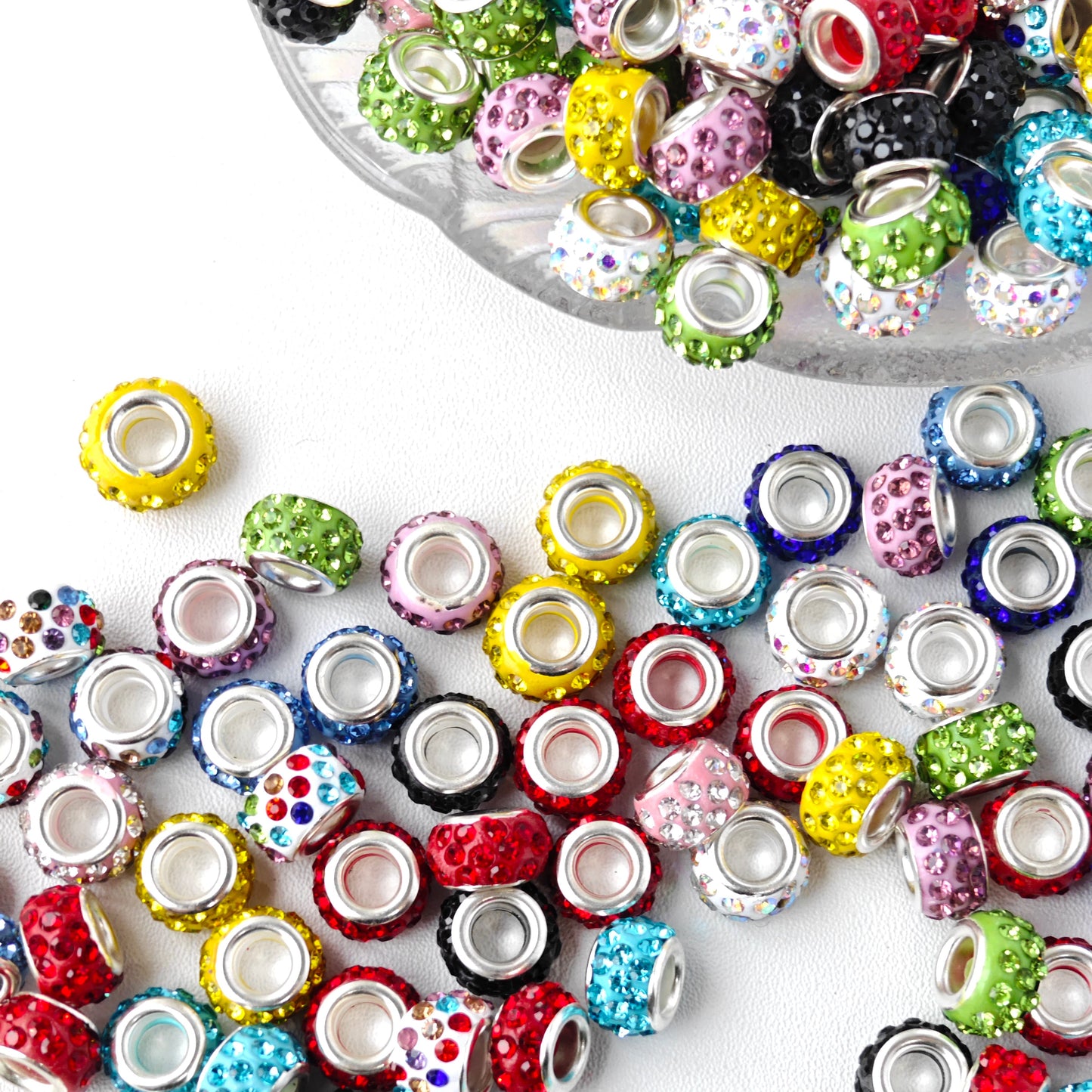 AA0129 Mixed-color Fancy Beads For Jewelry Making DIY Keychain Pen Gifts Accessories Girly Style Couple Bracelet Mobile Phone Chain Handmade Supplies，Diy Pens, Phonechains,Keychain