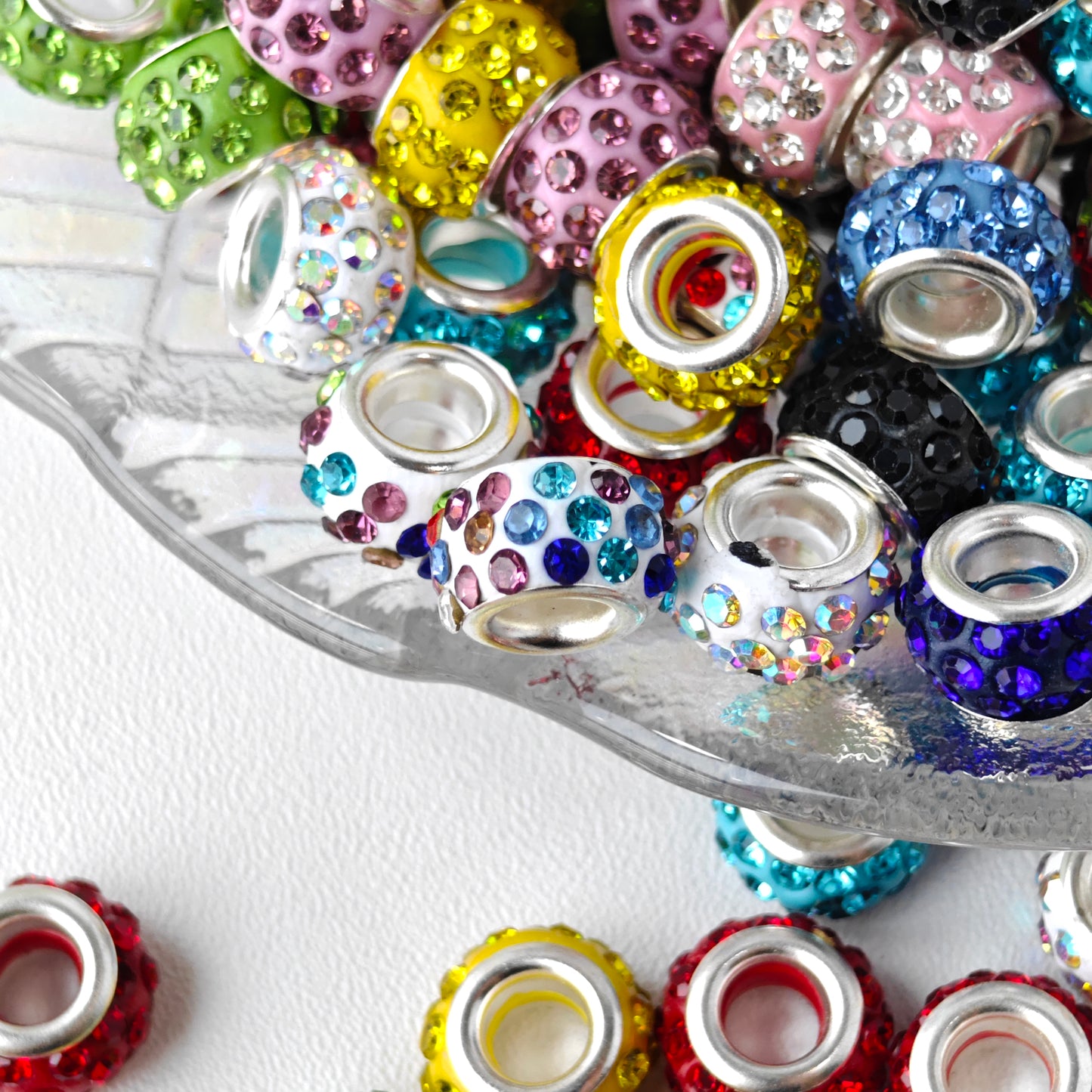 AA0129 Mixed-color Fancy Beads For Jewelry Making DIY Keychain Pen Gifts Accessories Girly Style Couple Bracelet Mobile Phone Chain Handmade Supplies，Diy Pens, Phonechains,Keychain