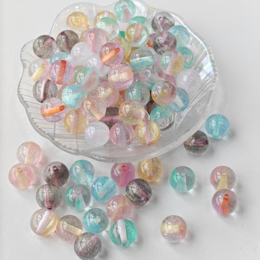 AA0133, 25pcs / bag Colorful Beads, Rainbow shape beads ,DIY jewelry Making And Decorations, suitable For necklace ,Bracelet ,phone chain, bag charms, keychain
