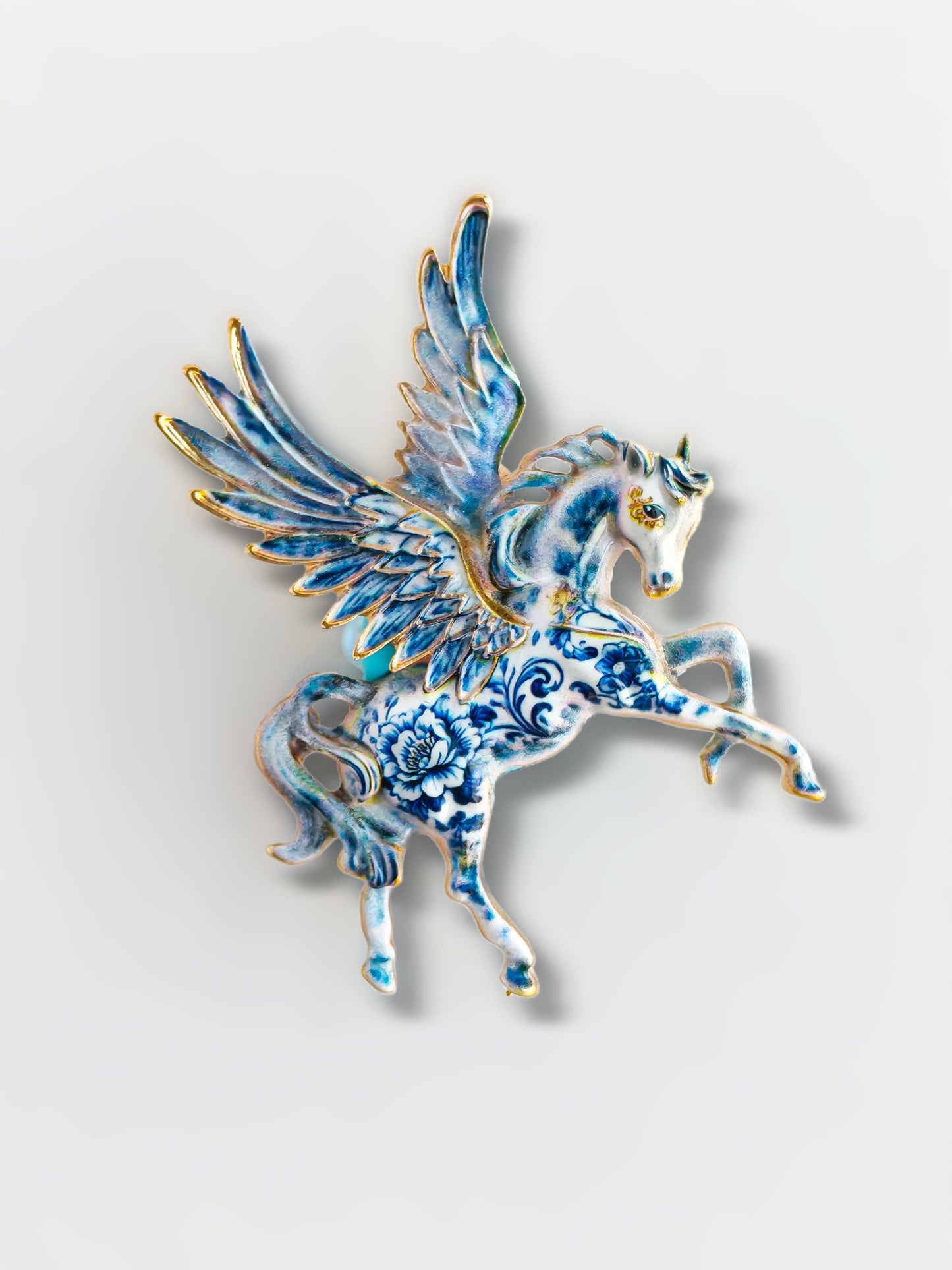 C52086 Greek-Style Flying Horse Metal，Suitable For Bead Pens, Mobile Phone Pendants, Key Chains And Bags DIY Jewelry Craft Accessories