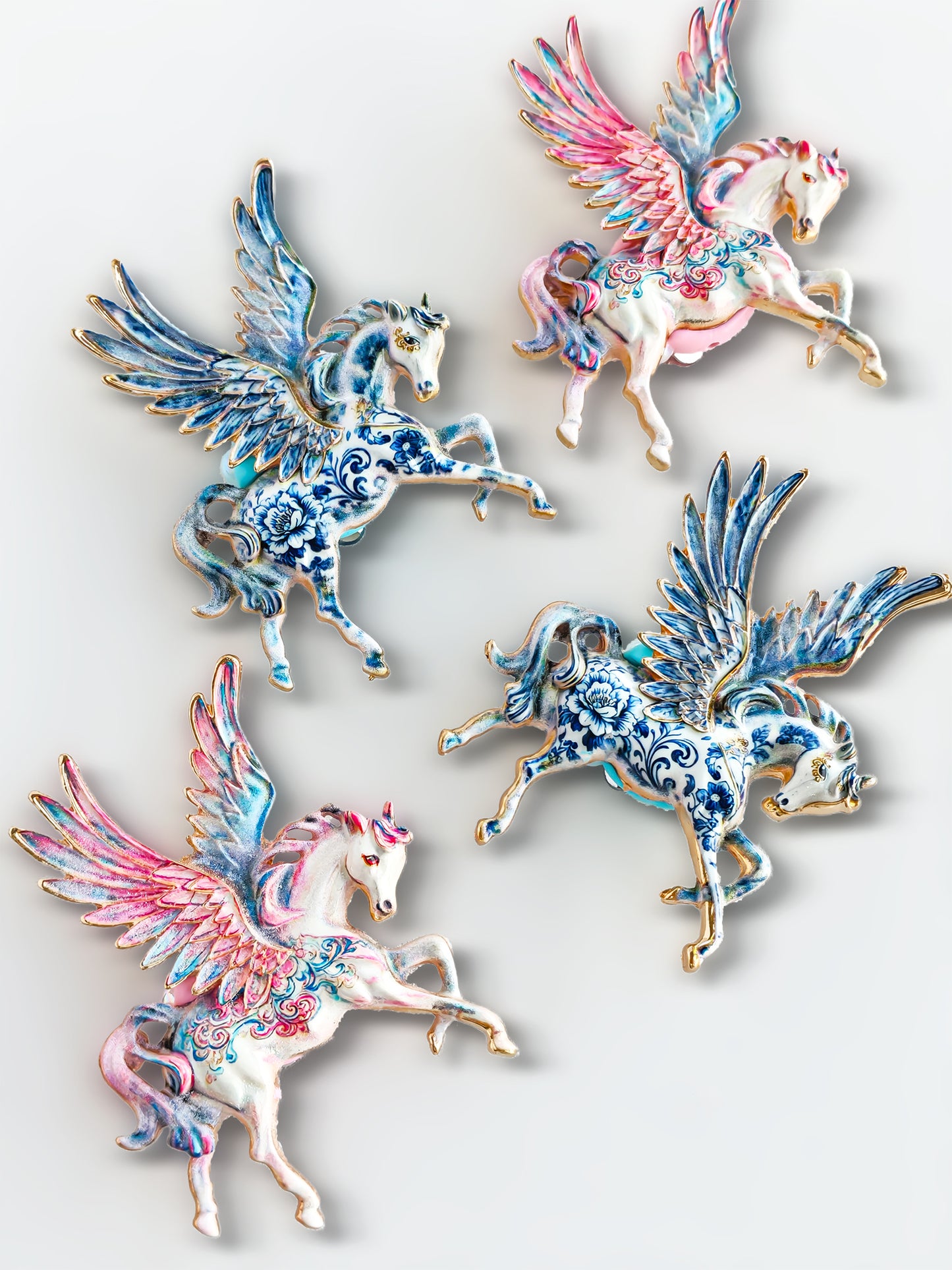 C52086 Greek-Style Flying Horse Metal，Suitable For Bead Pens, Mobile Phone Pendants, Key Chains And Bags DIY Jewelry Craft Accessories