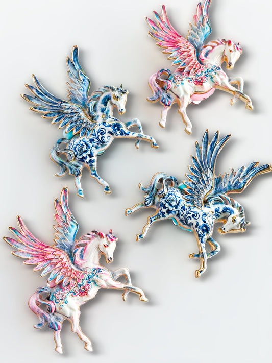 C52086 Greek-Style Flying Horse Metal，Suitable For Bead Pens, Mobile Phone Pendants, Key Chains And Bags DIY Jewelry Craft Accessories