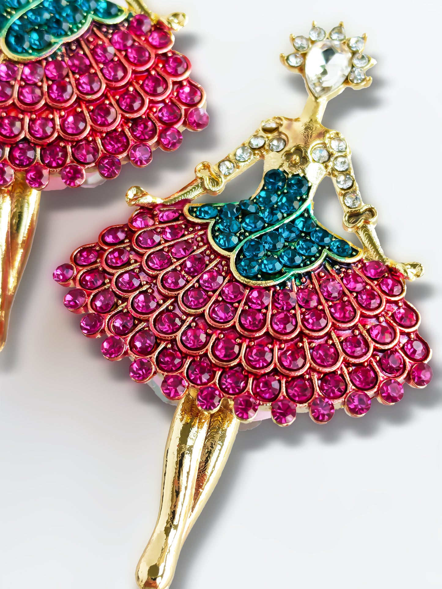 C52087 Metal Ballet Dress Girl ,Enthusiastic Color Schemes And Exquisite Craftsmanship Suitable For Necklace, Bracelet, Phone Chain, Bag Charms,&nbsp;Key-chain