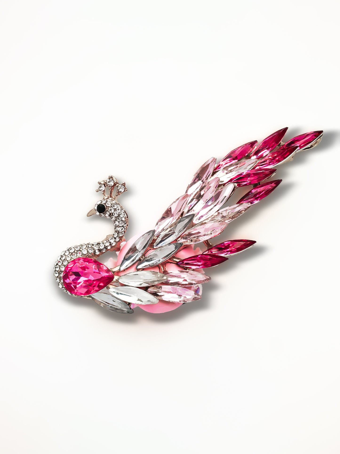 C52089 Metal Diamond-Studded Swan Suitable For Bead Pens, Mobile Phone Pendants, Key Chains And Bags DIY Jewelry Craft Accessories