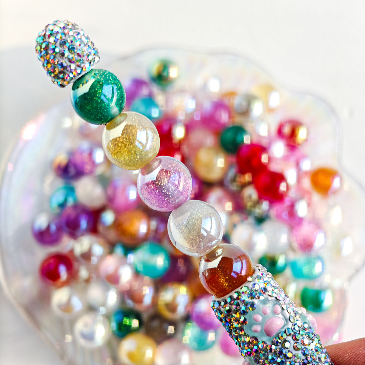 AA0134 30pcs/bag Colorful Beads Large Hole Acrylic Beads, Suitable For DIY Jewelry ,Great For DIY&nbsp;Pens, Necklaces, Key-chains