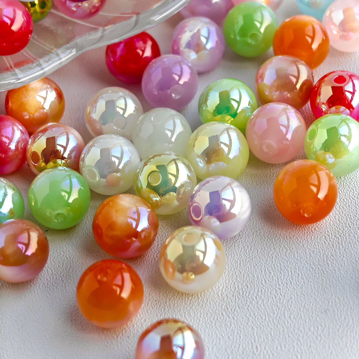AA0136 12mm Shimmer Resin Beads For Jewelry Making Hairwear Phone Shell Accessorie,Keychains