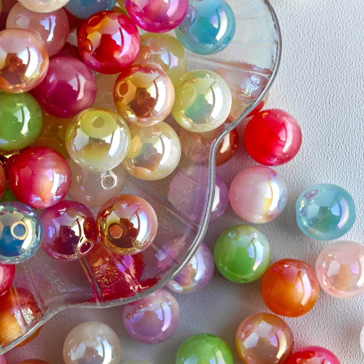 AA0136 12mm Shimmer Resin Beads For Jewelry Making Hairwear Phone Shell Accessorie,Keychains