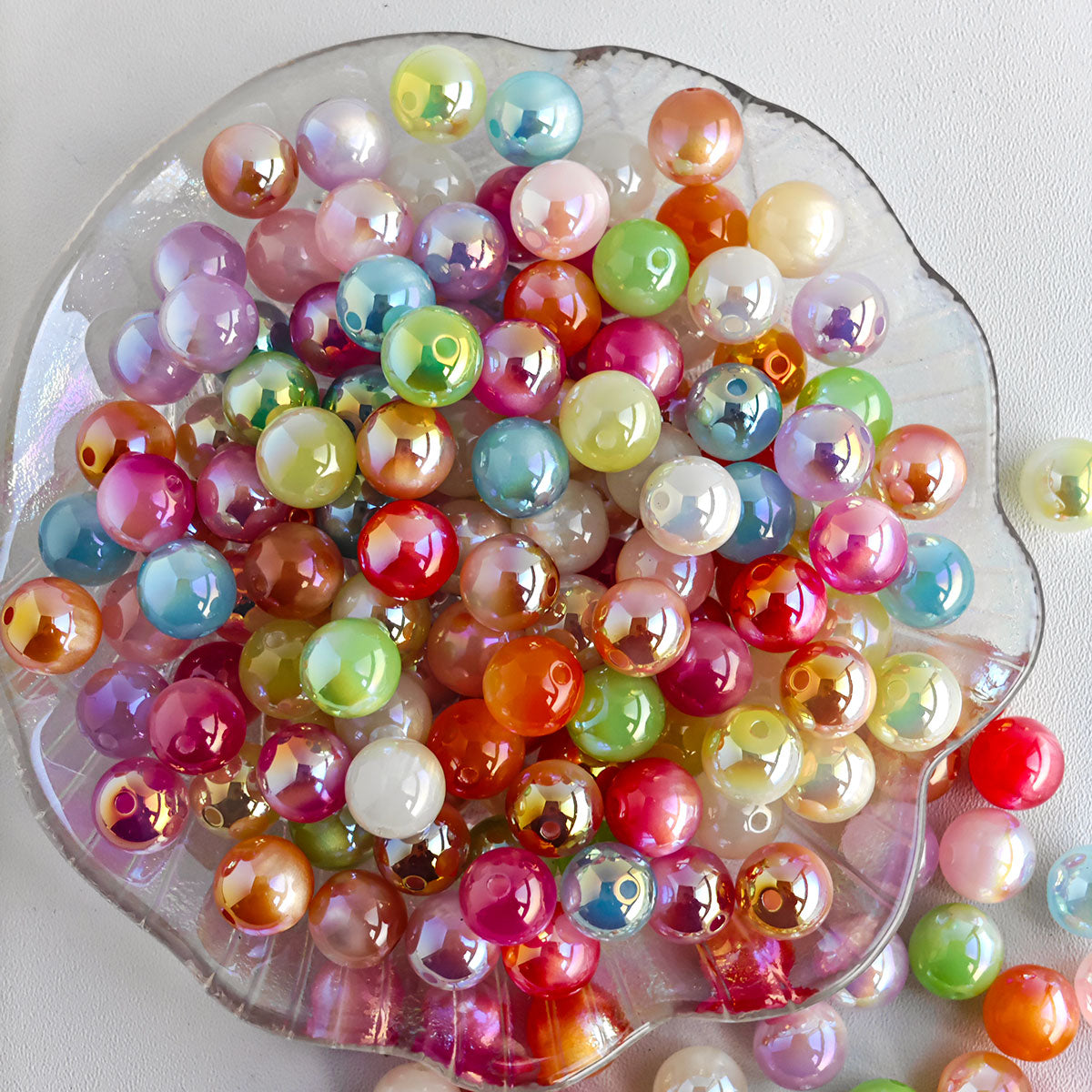 AA0136 12mm Shimmer Resin Beads For Jewelry Making Hairwear Phone Shell Accessorie,Keychains