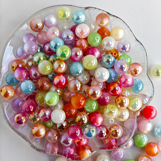 AA0136 12mm Shimmer Resin Beads For Jewelry Making Hairwear Phone Shell Accessorie,Keychains