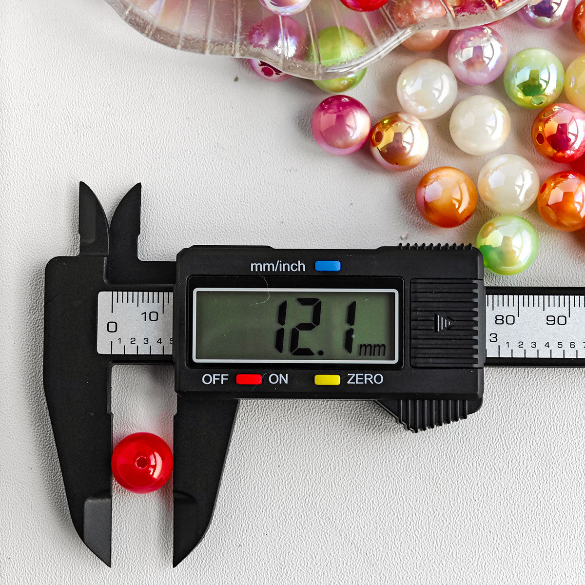 AA0136 12mm Shimmer Resin Beads For Jewelry Making Hairwear Phone Shell Accessorie,Keychains
